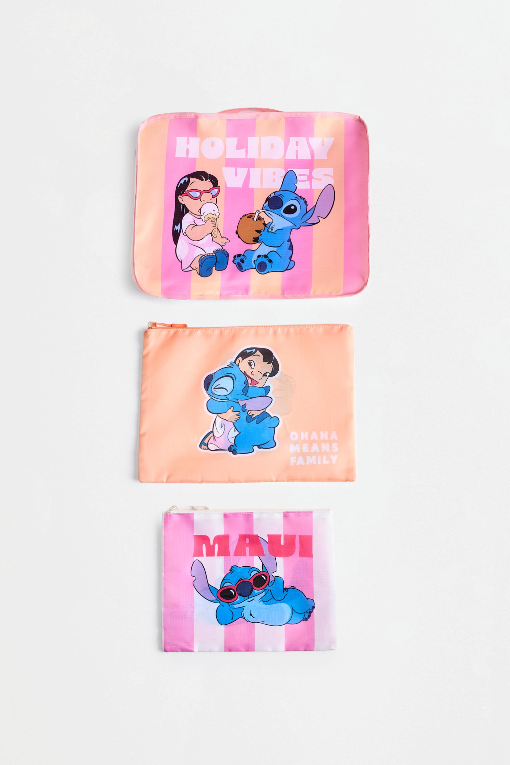 Lilo & Stitch ©Disney travel organisers (set of 3) — ORANGE TONES