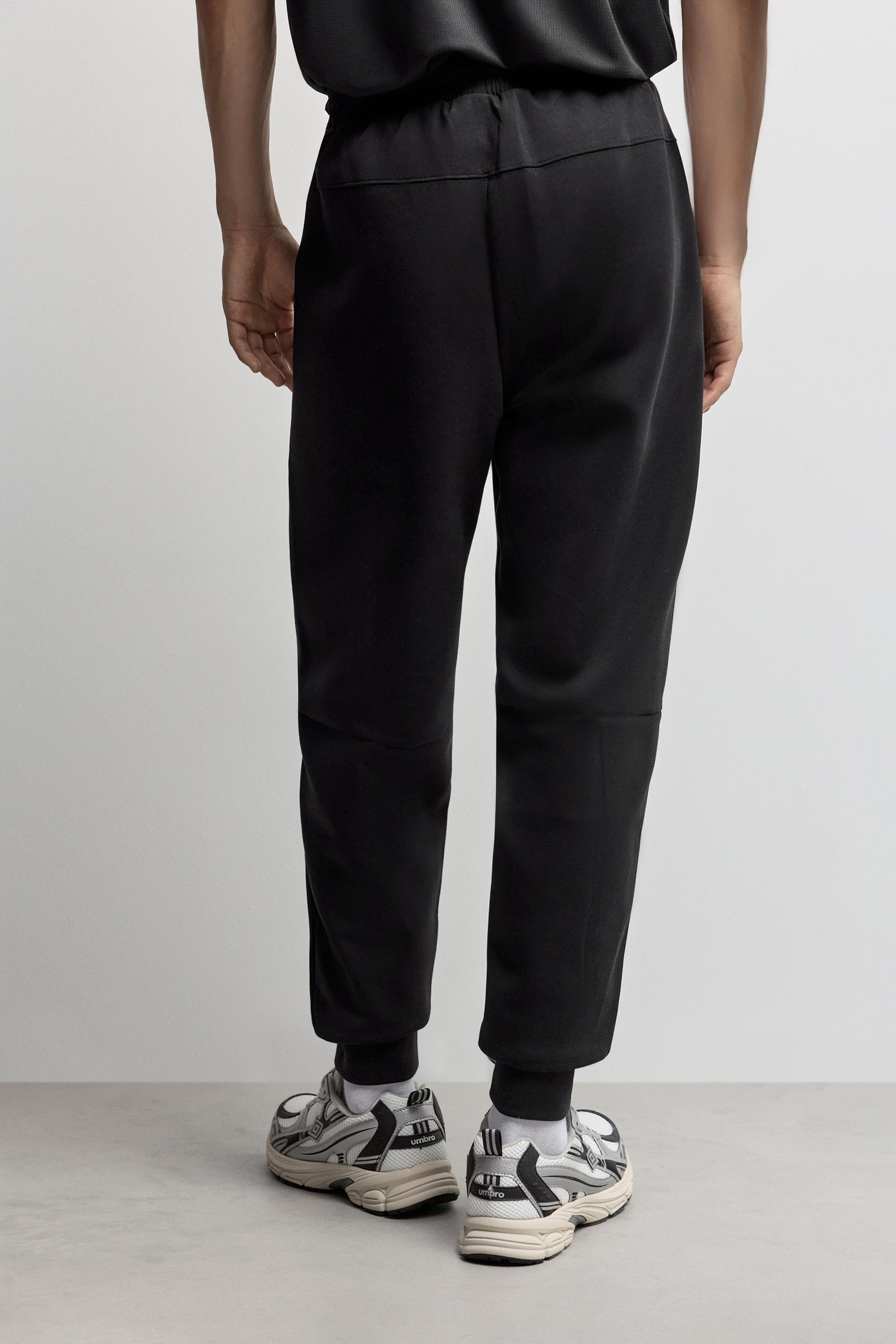 Basic interlock joggers — BLACK