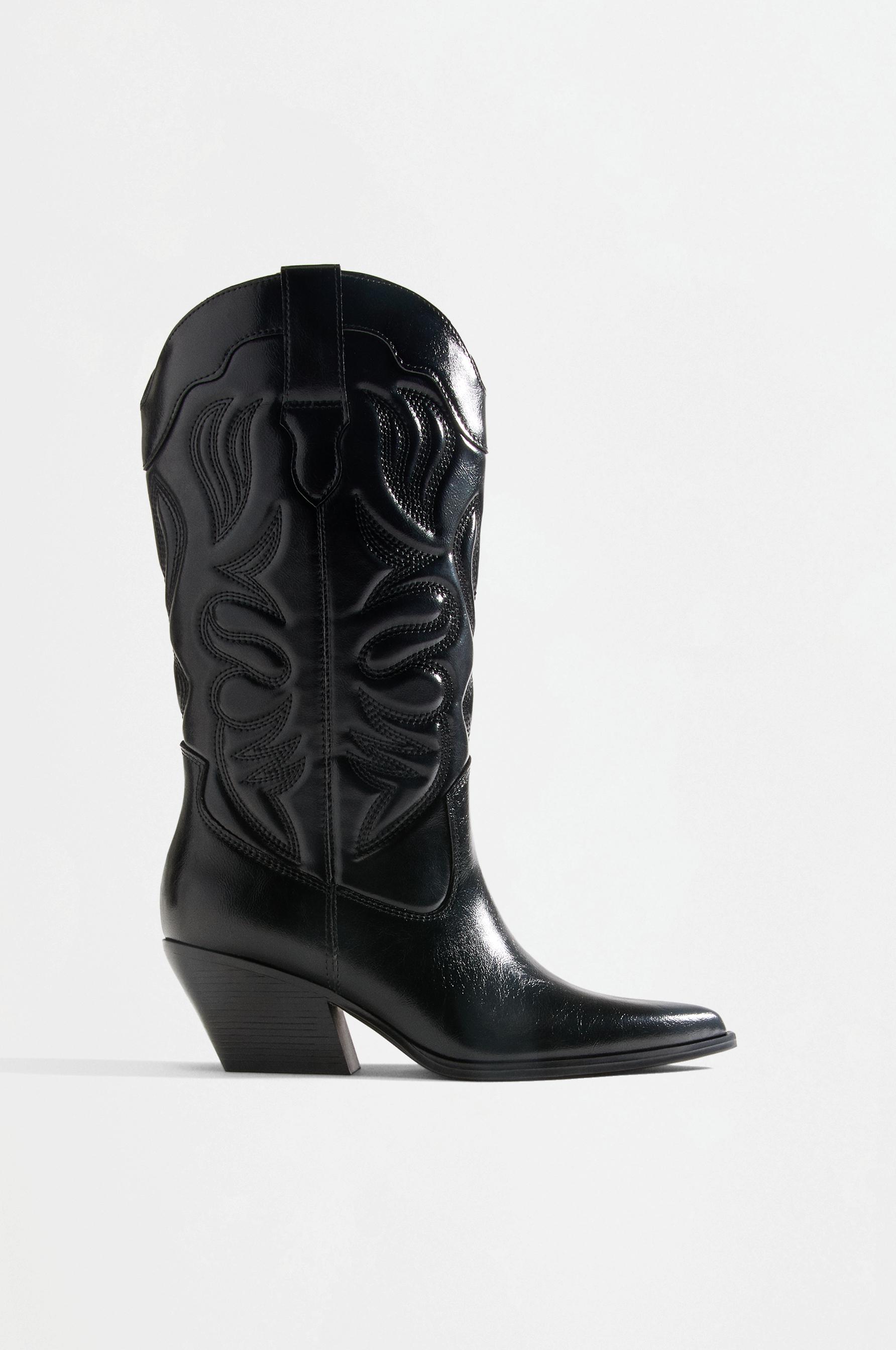 Cowboy boot — BLACK