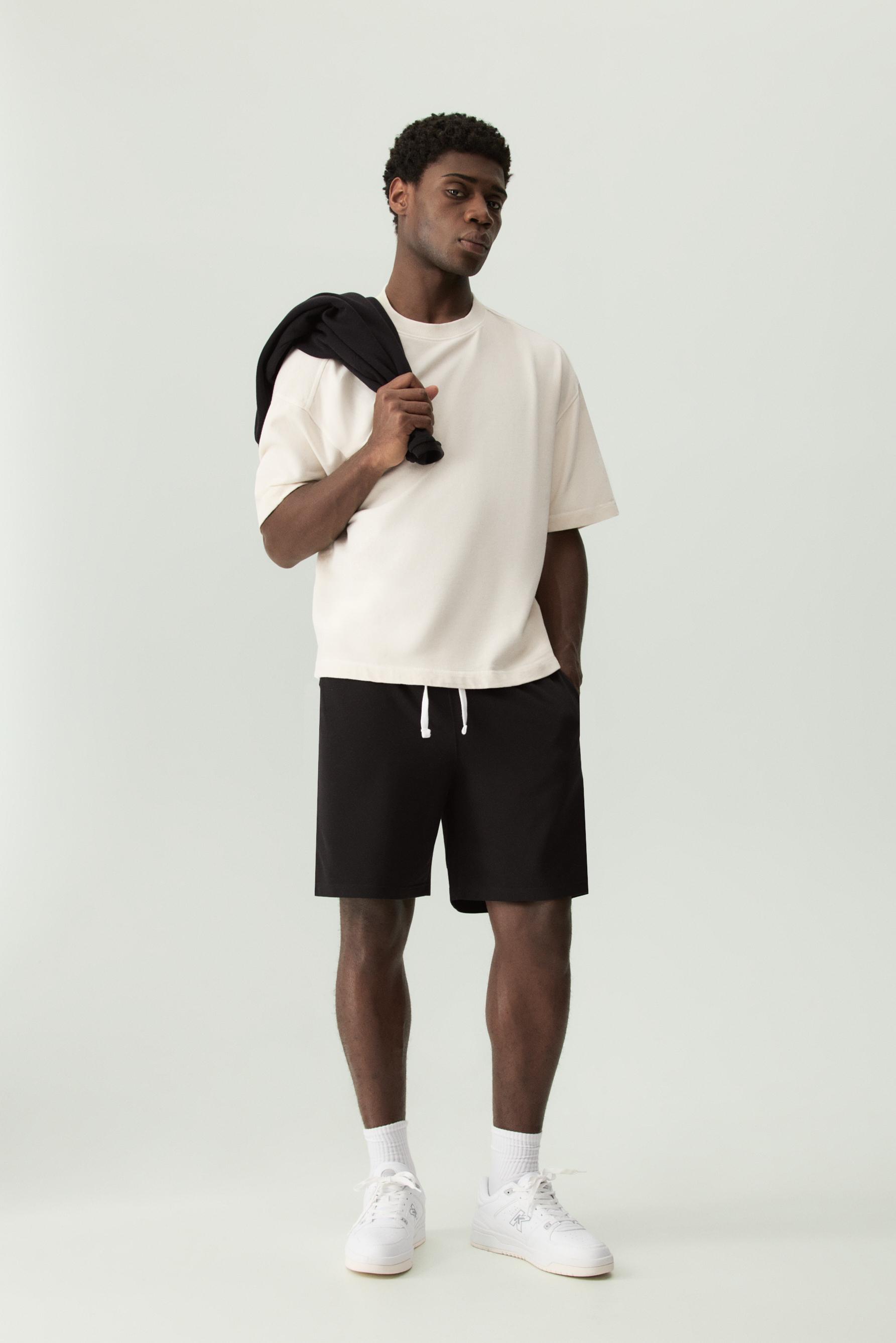 Pack of 3 tracksuit Bermuda shorts — BLACK