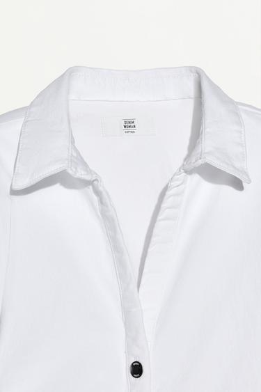 Denim midi button dress — OFF WHITE 7