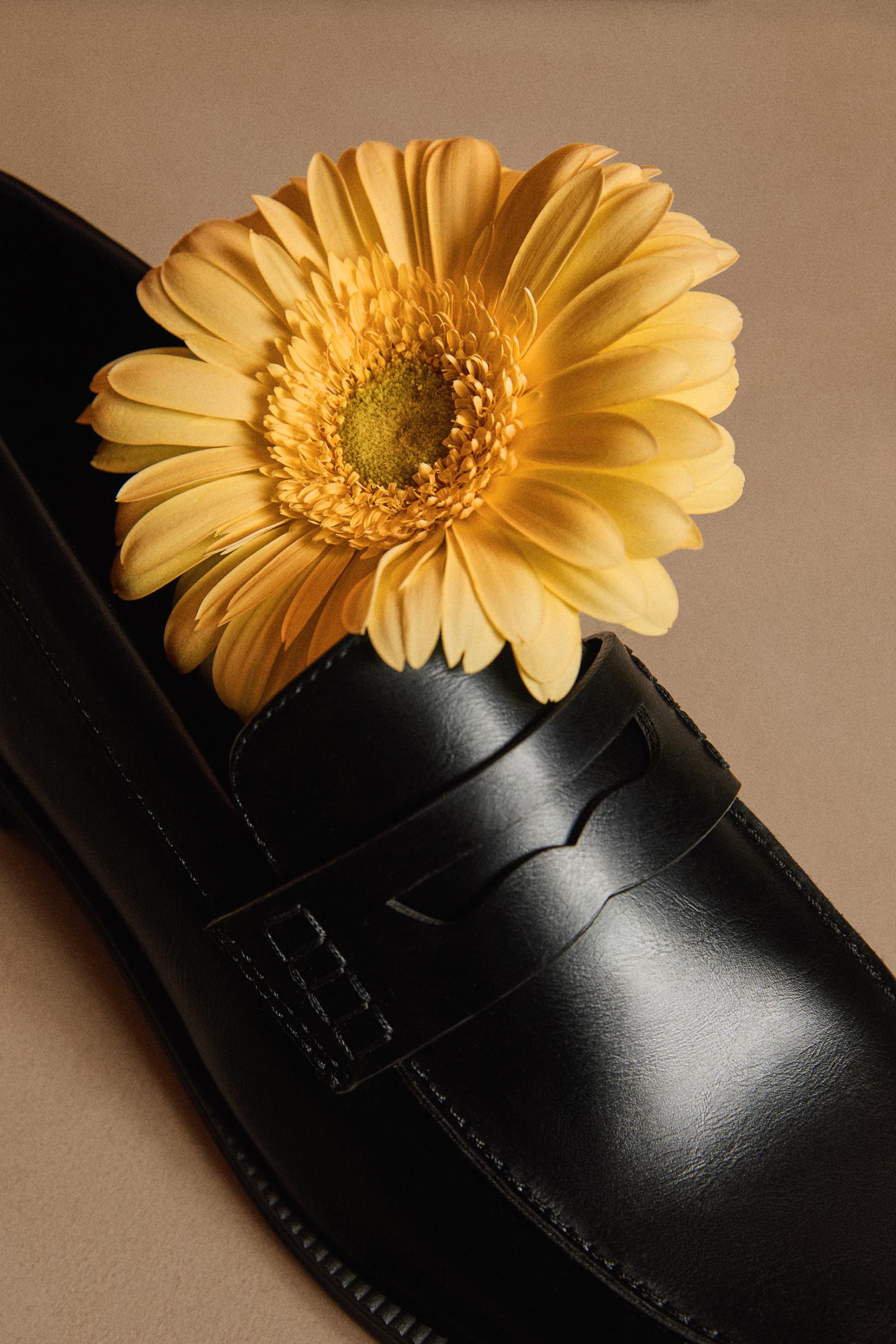 Tailored Penny Loafers — BLACK