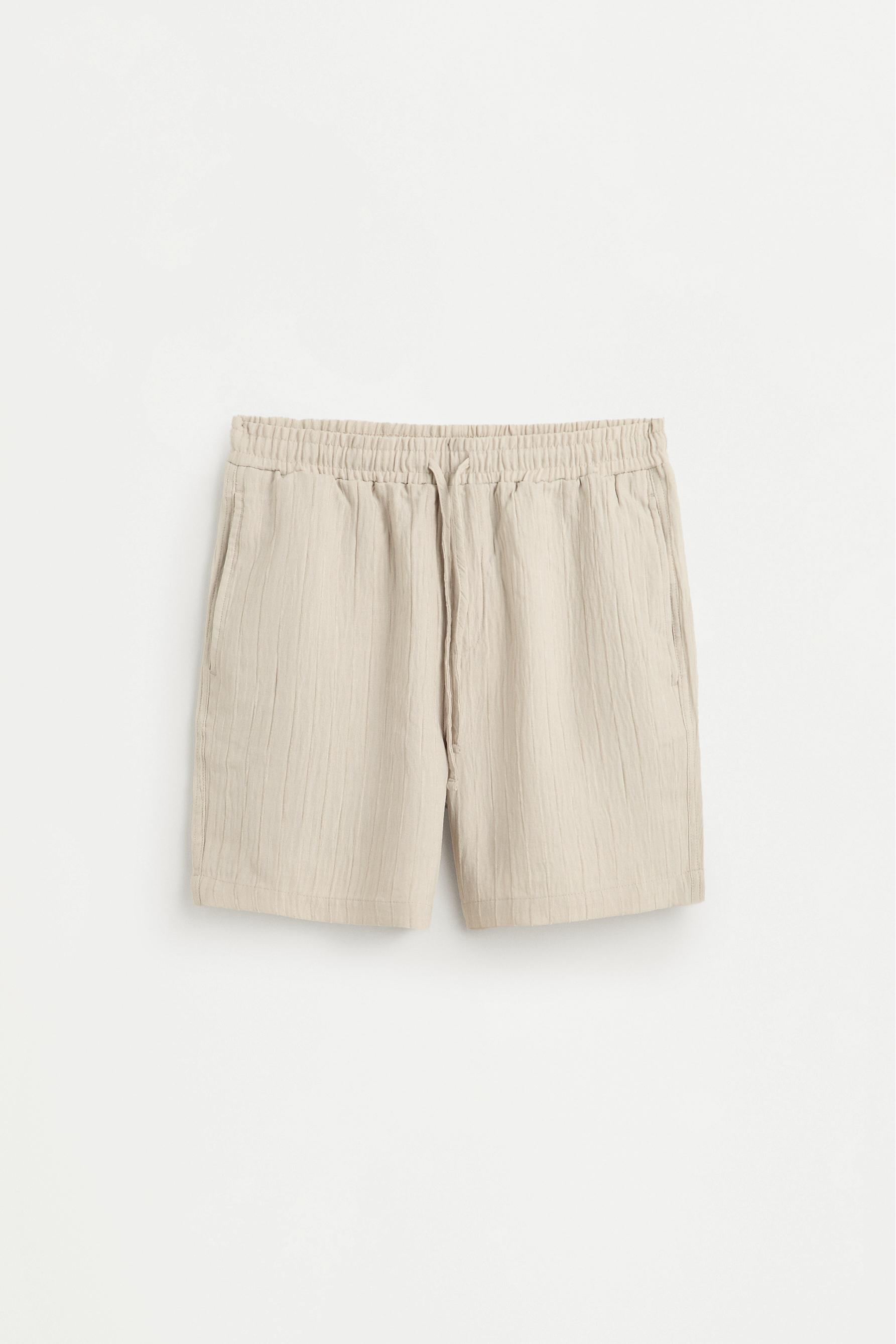 Fluid jogger Bermuda shorts — OFF WHITE
