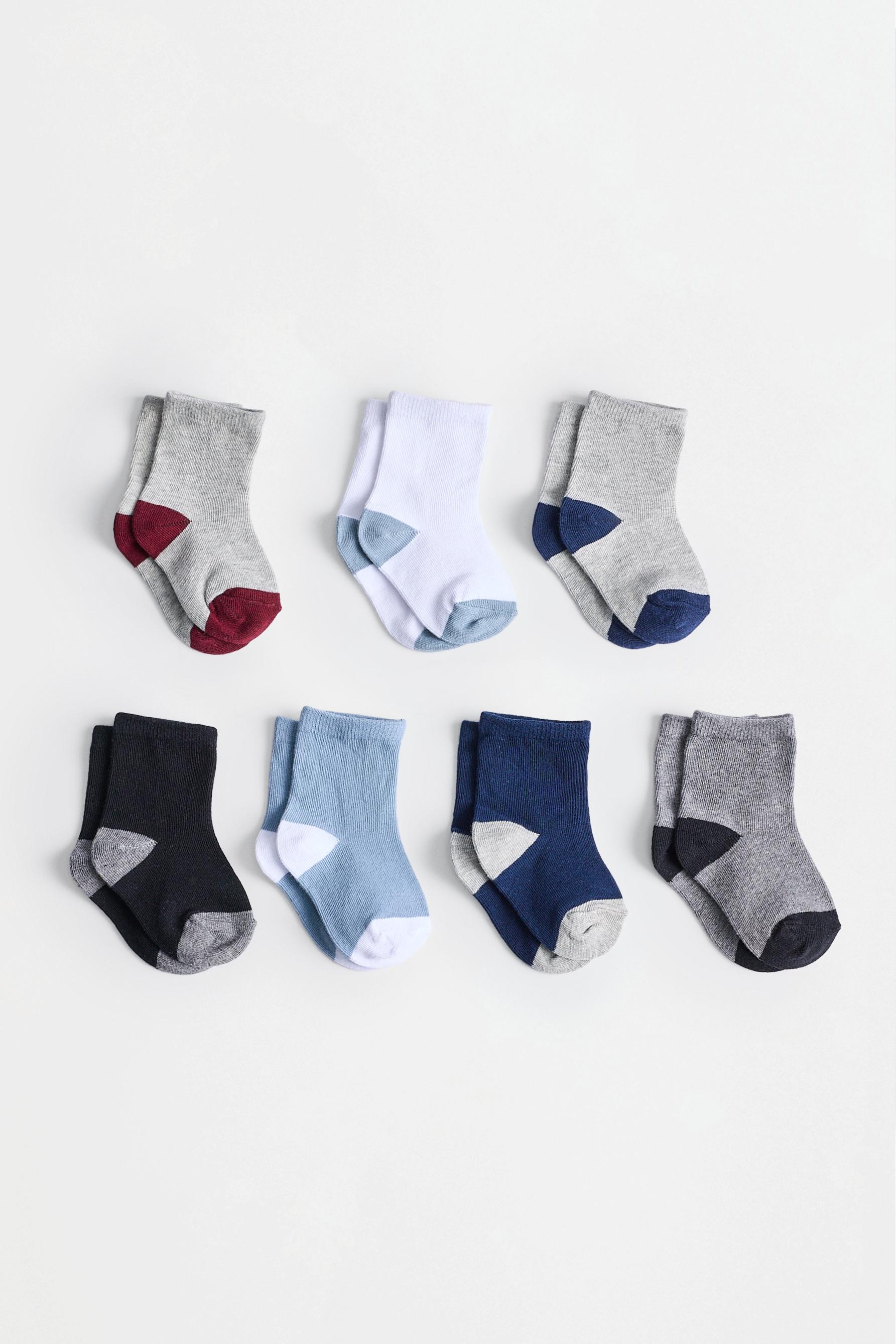 Long socks (7-pack) — GREY/BLUE