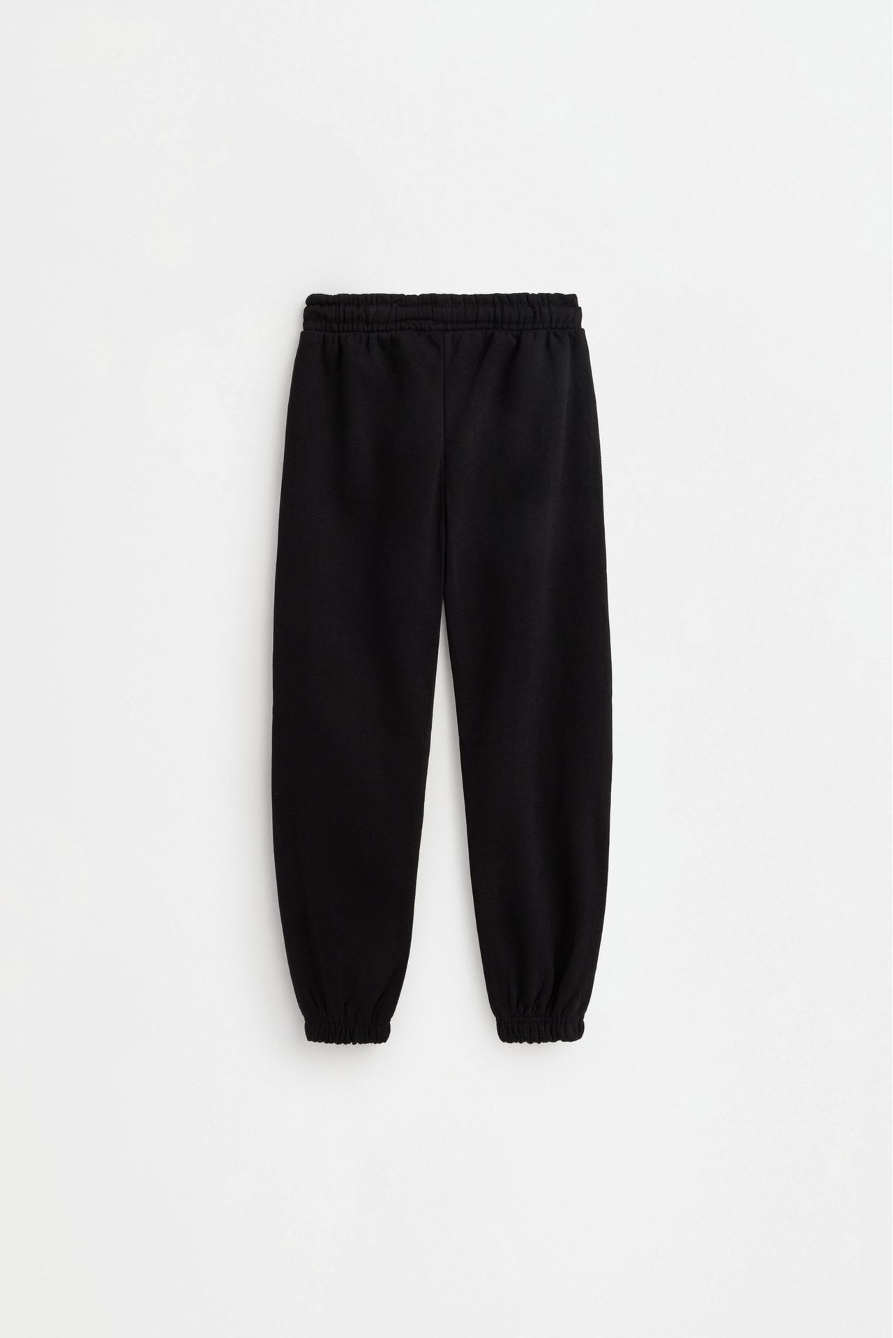 Plush trousers — BLACK