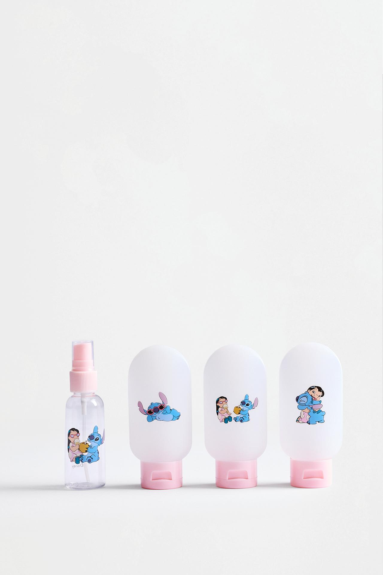 Lilo & Stitch ©Disney reusable travel bottle set (4 pieces) — ORANGE TONES
