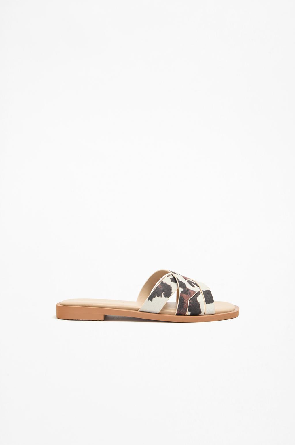 Animal print sandals