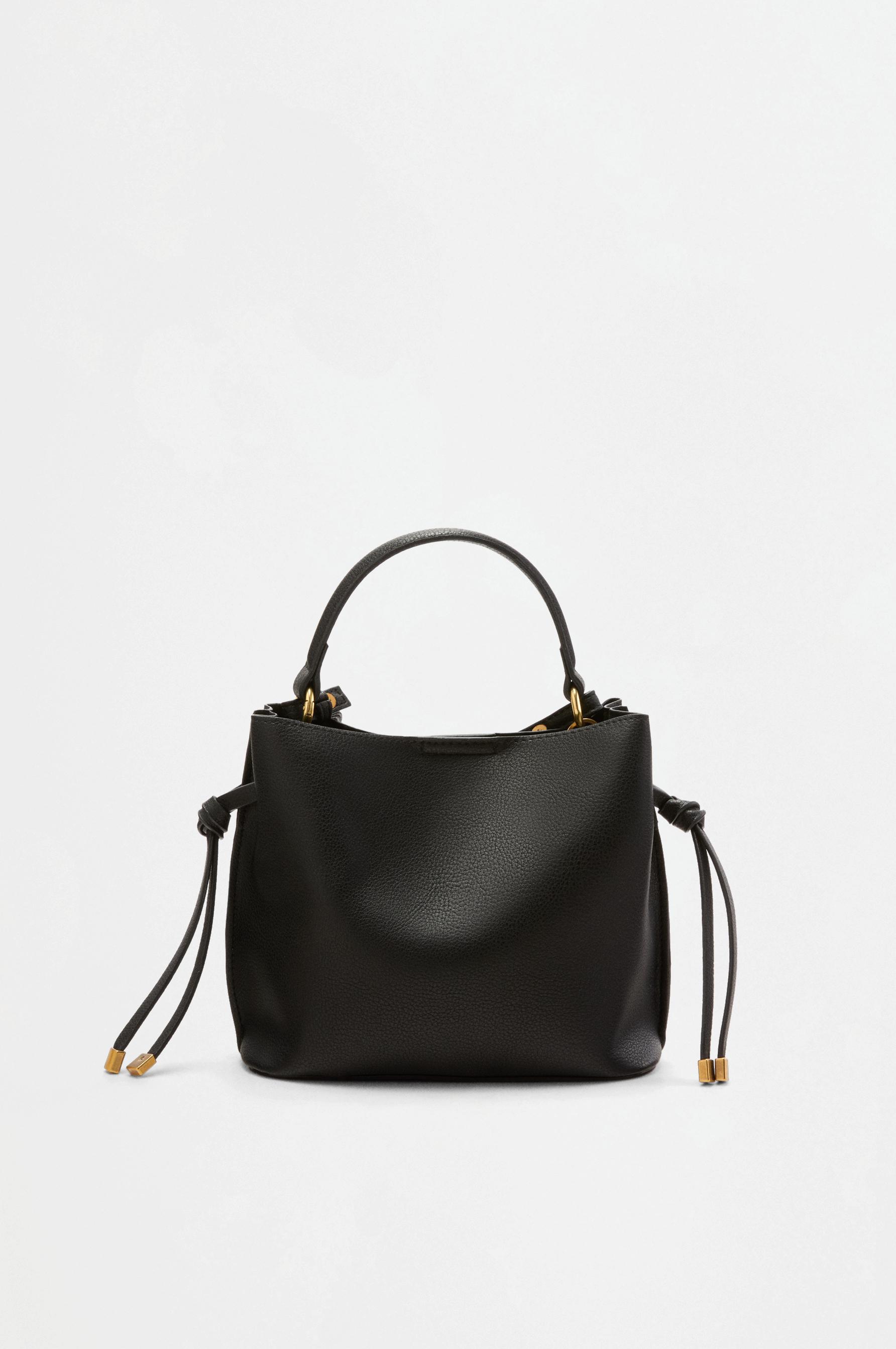 Bucket crossbody bag — BLACK