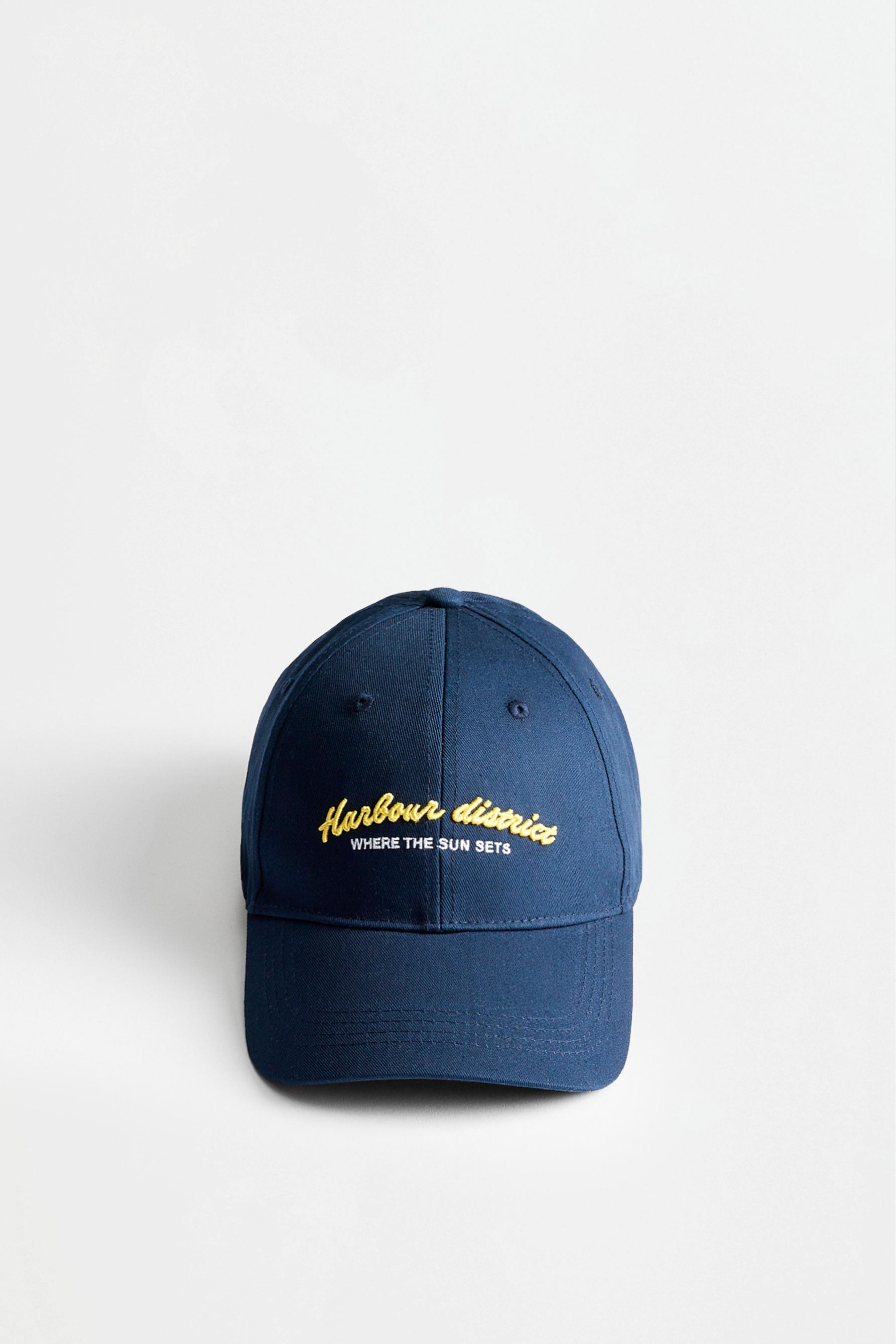 Text embroidery cap — PALE BLUE