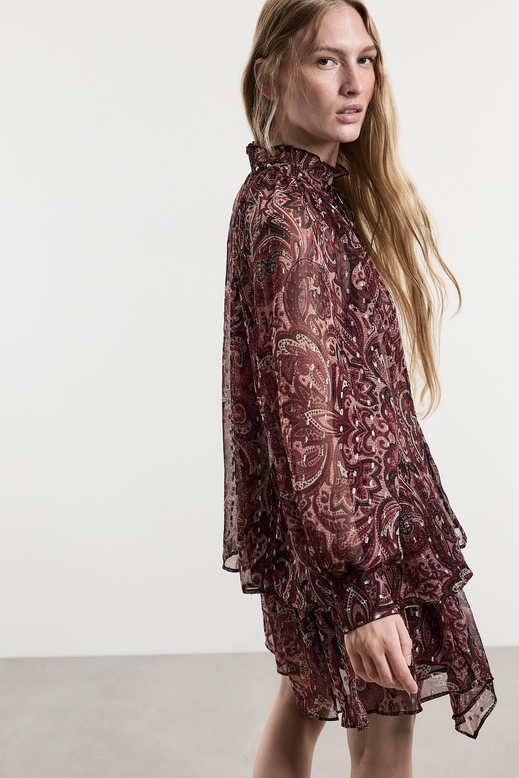 Paisley blouse — MAROON