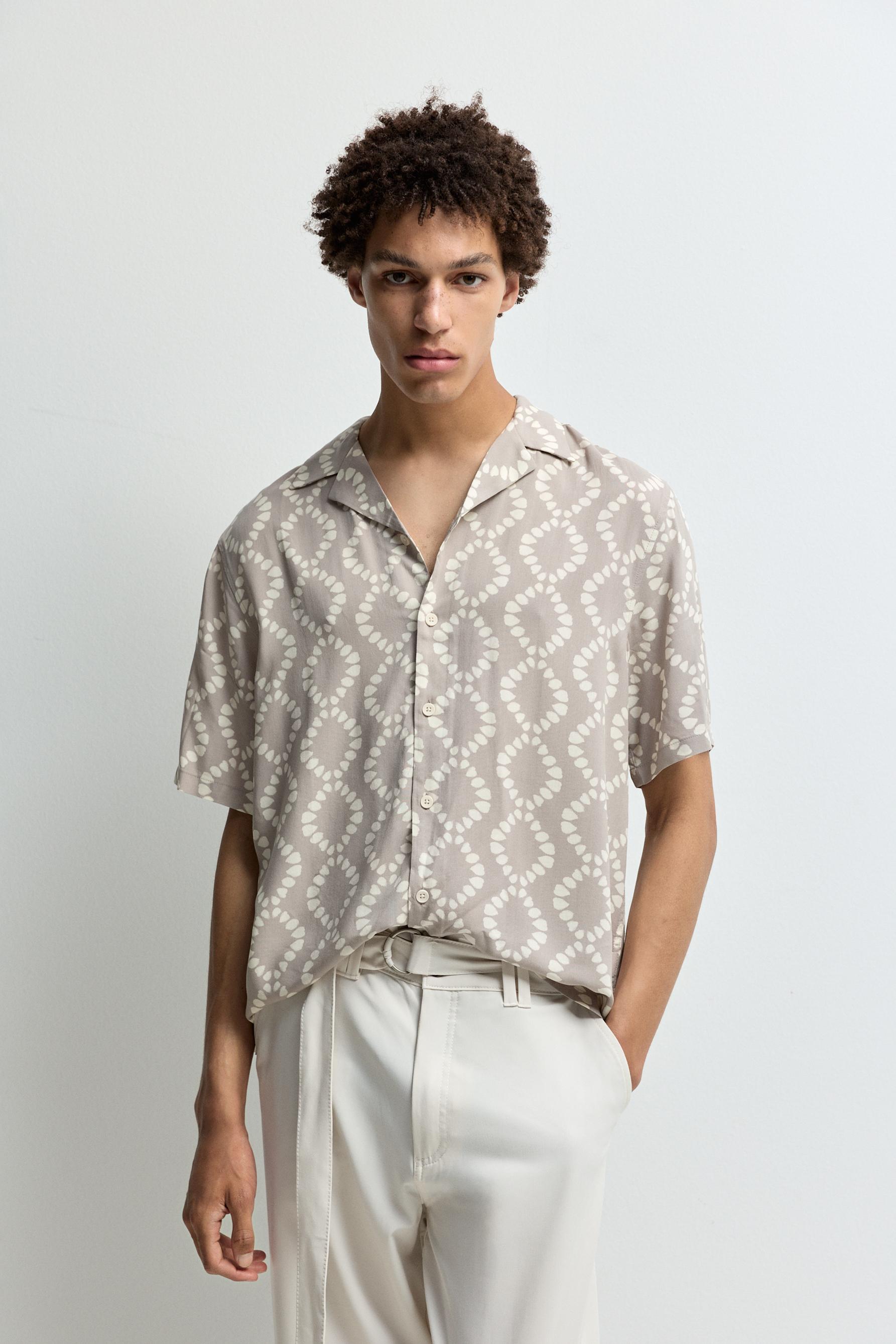Resort shirt — GREY/BEIGE
