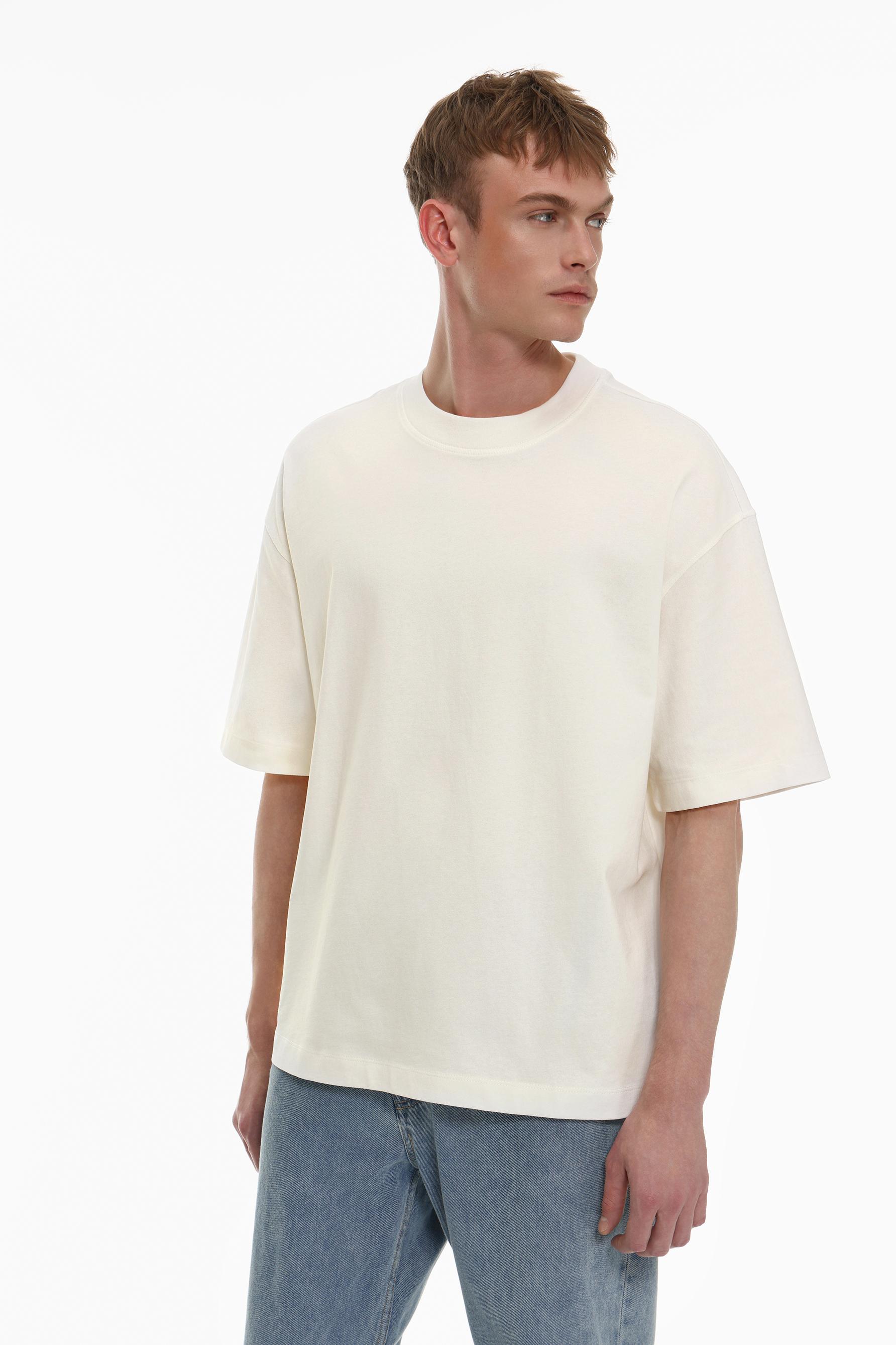 Oversize boxy fit T-shirt — WHITE