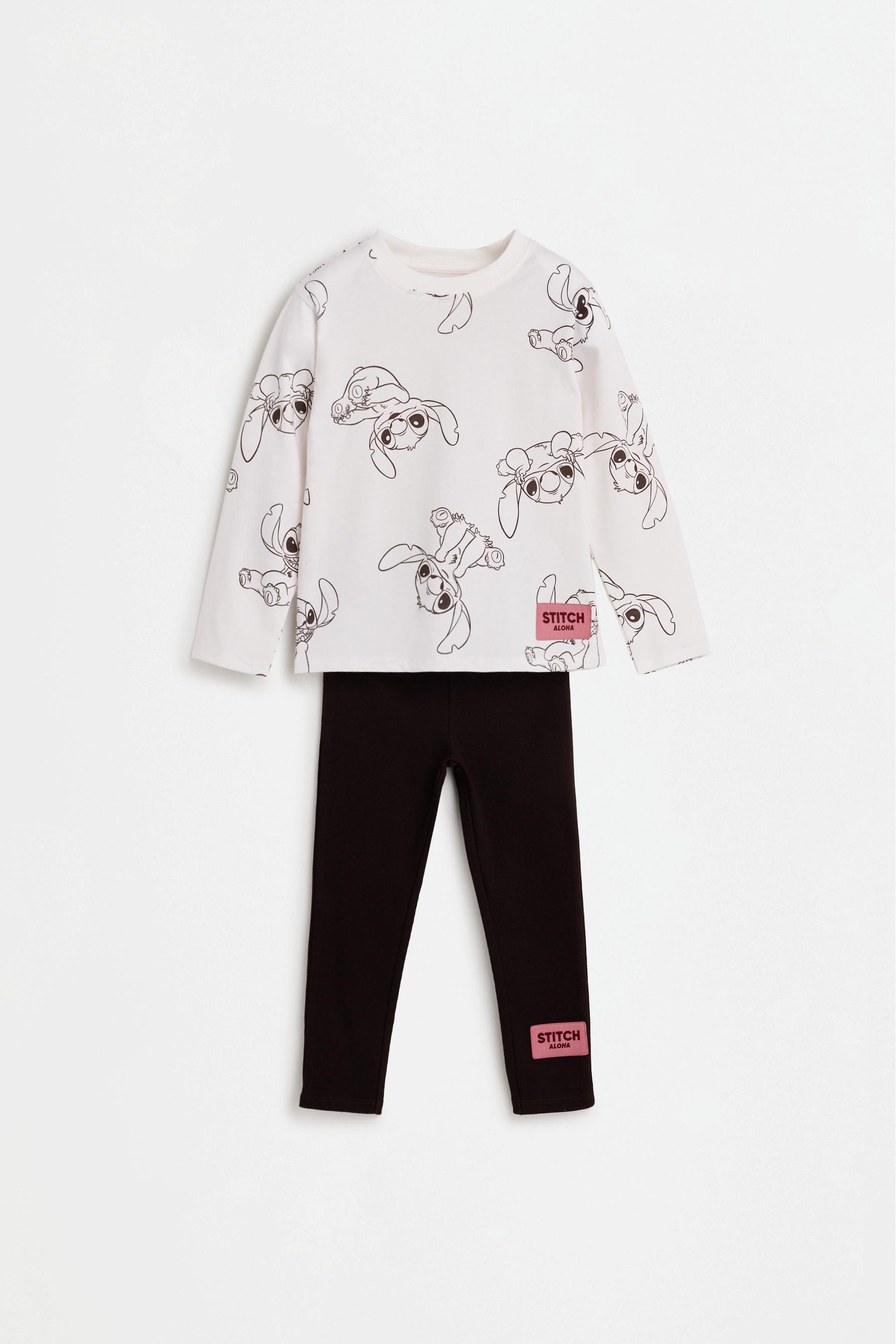 Stitch ©Disney T-shirt and leggings set — WHITE