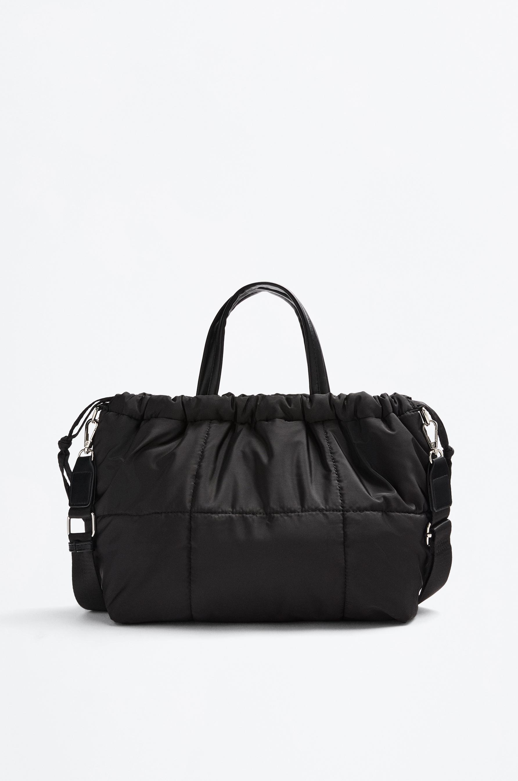 Bolso bandolera nailon acolchado doble asa