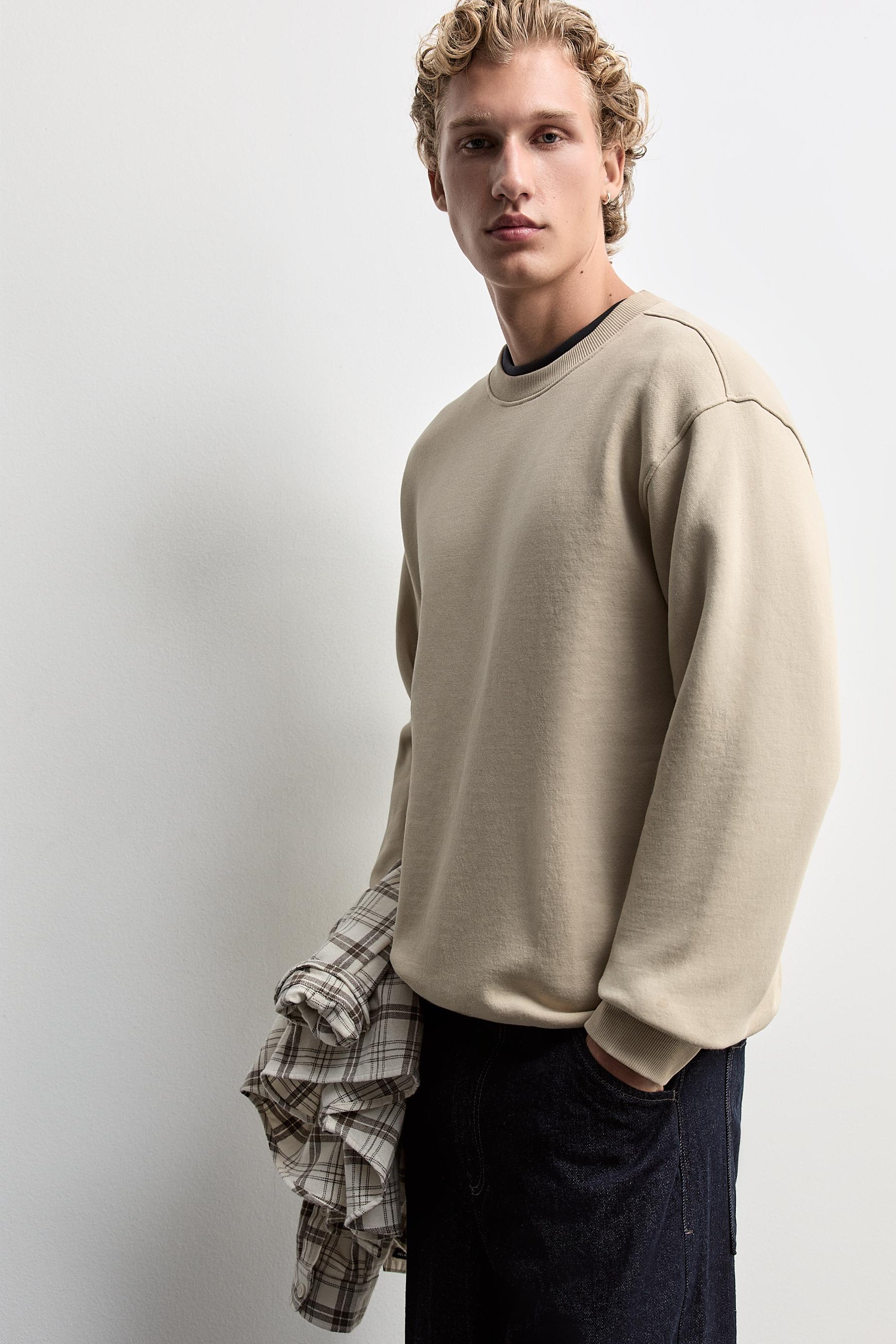 Basic sweatshirt — PALE SAND