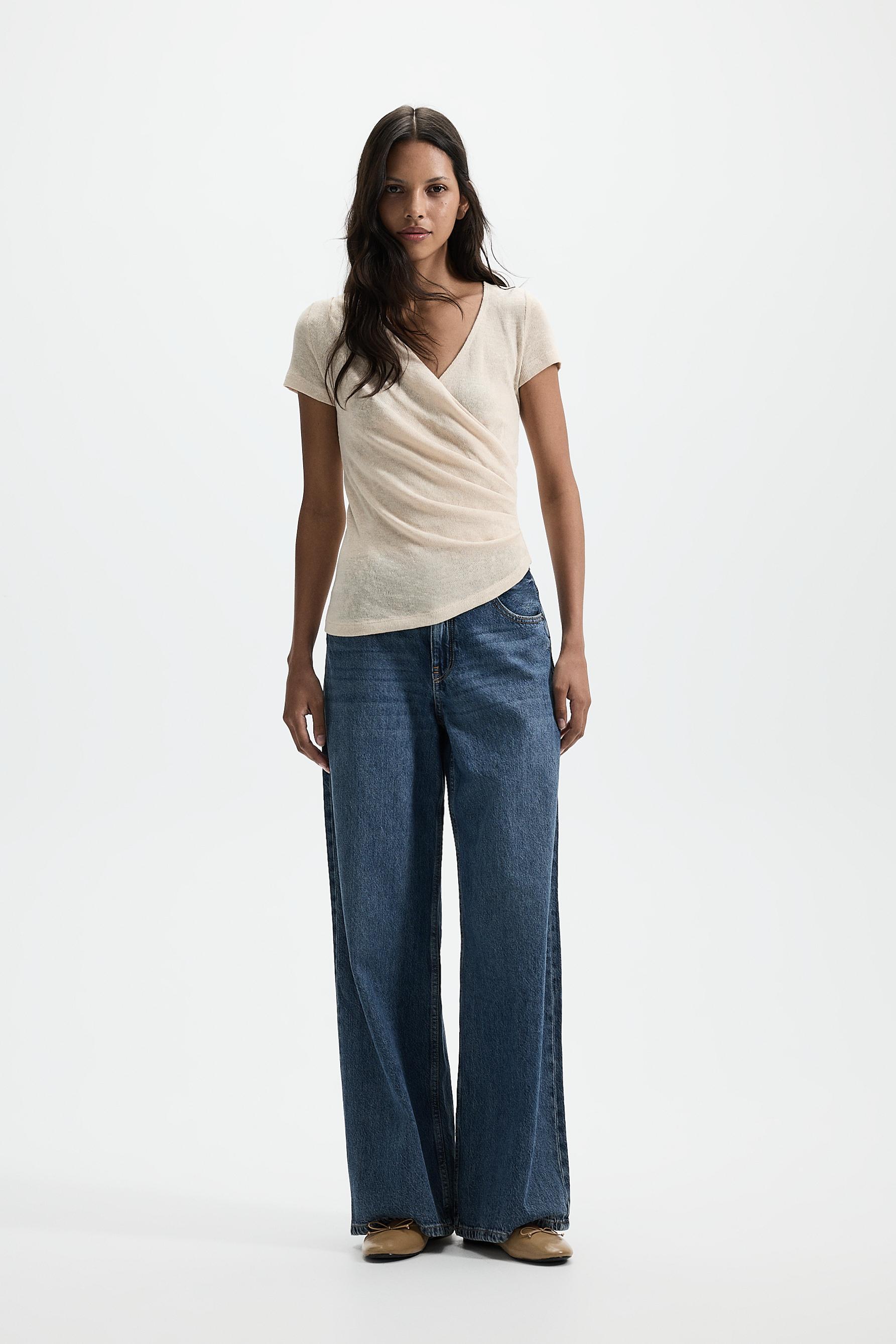 Ruched top — ECRU