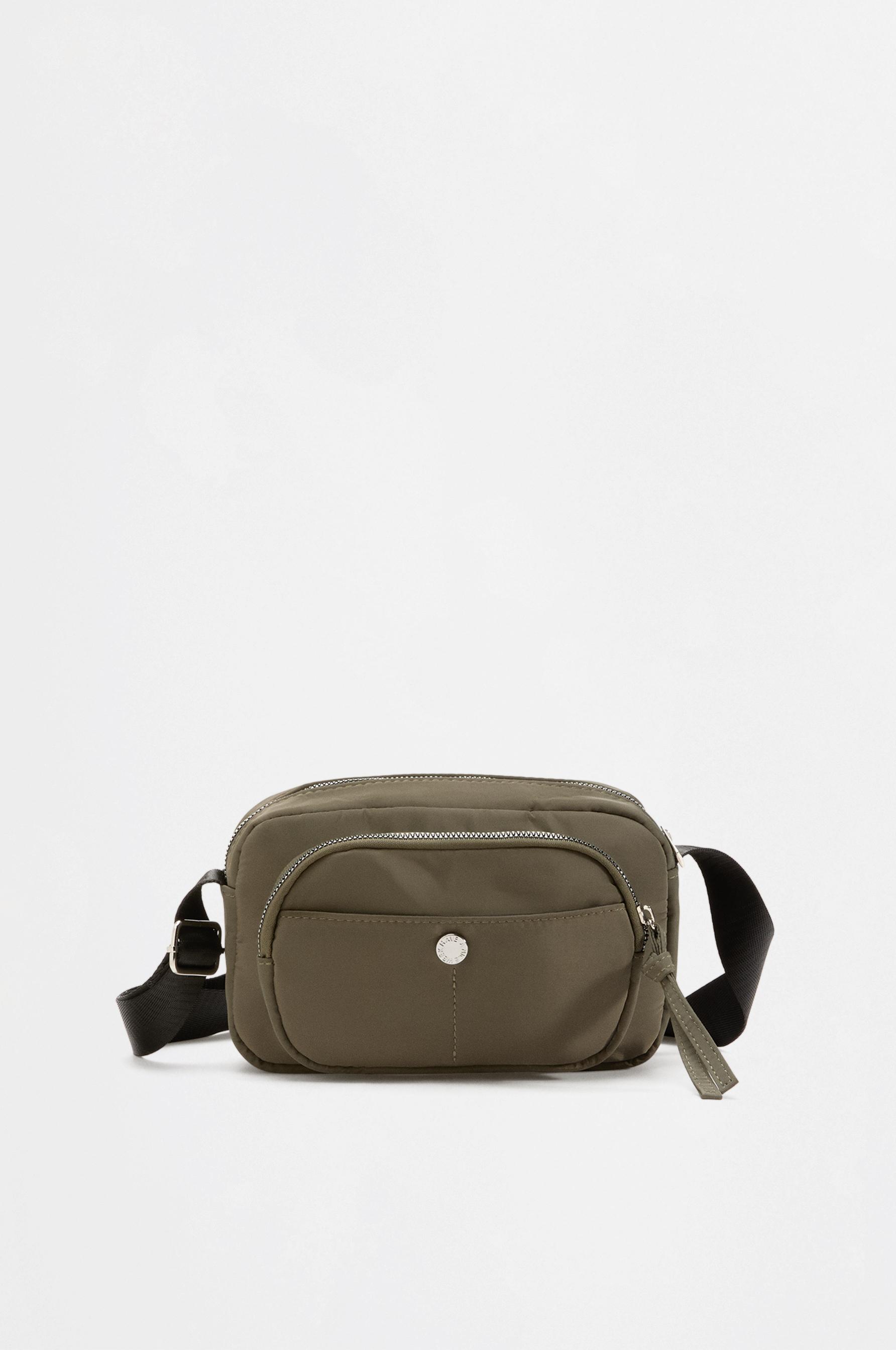 Nylon crossbody bag — KHAKI