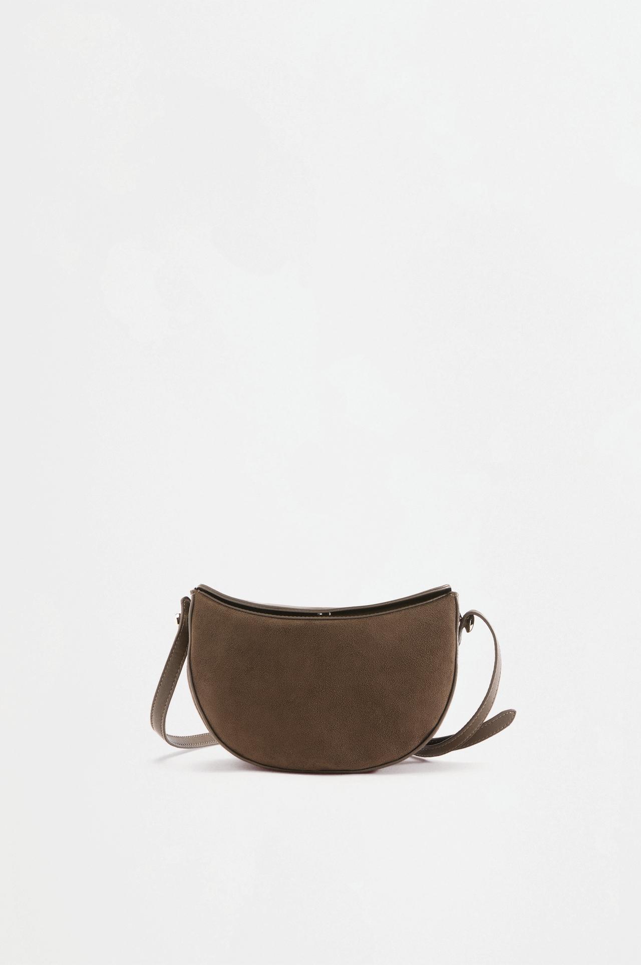 Half-moon crossbody bag — KHAKI