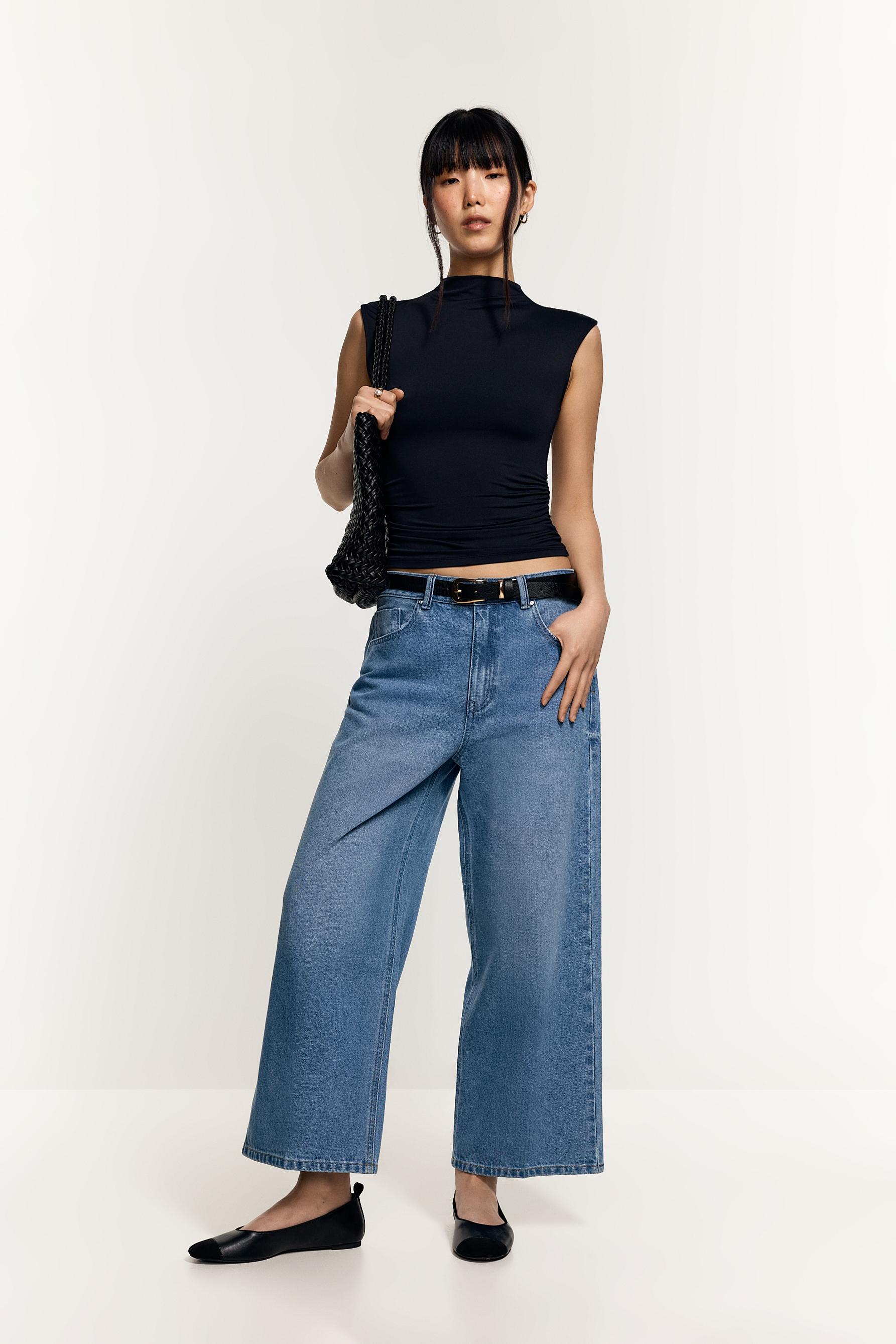 Culotte jeans — PALE BLUE