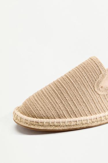 Crochet jute effect espadrilles — BEIGE 4