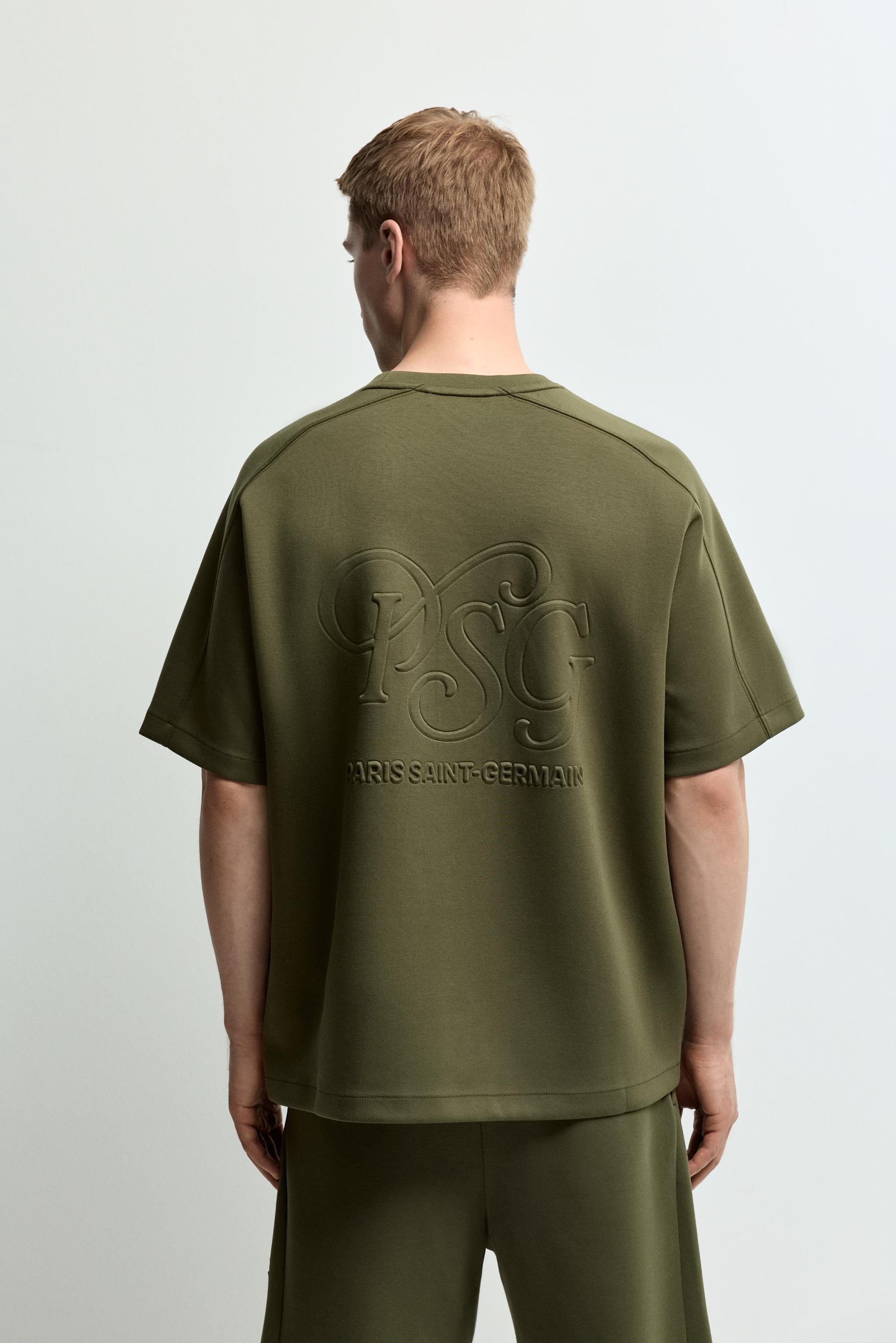 Paris Saint-Germain x Lefties interlock T-shirt — DARK KHAKI