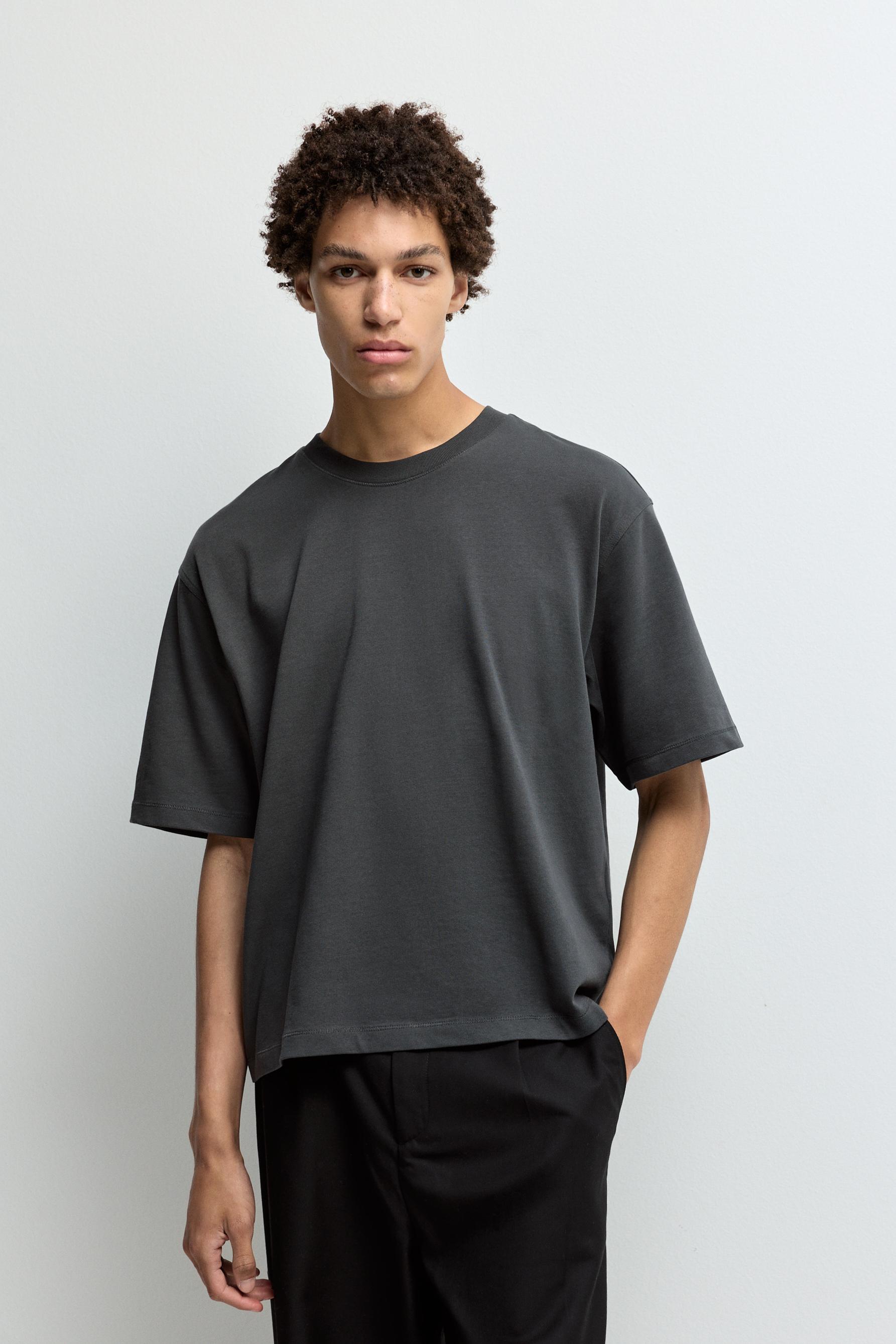 Basic cropped T-shirt — LEAD