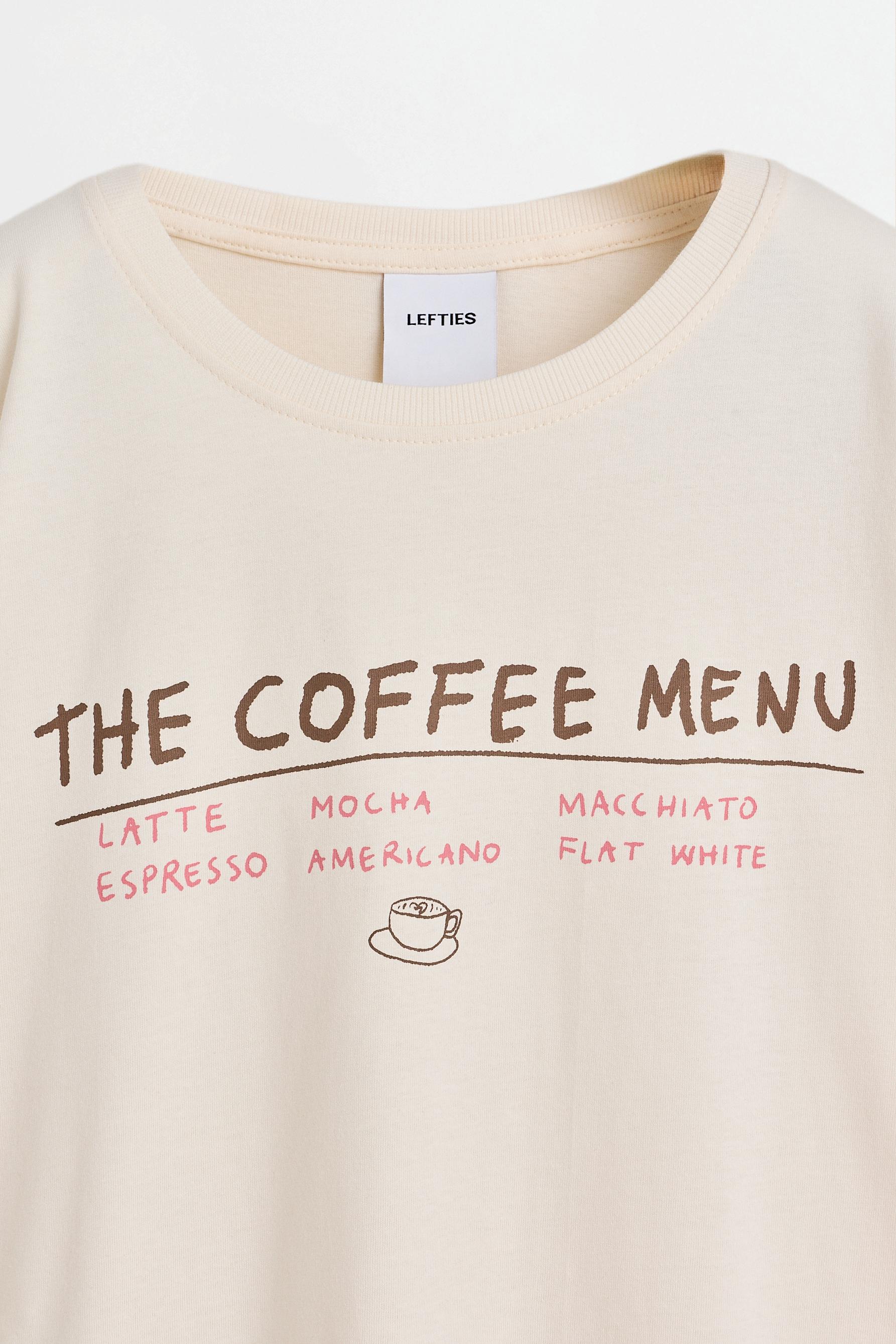 Long printed pyjamas — WHITE/WHITE