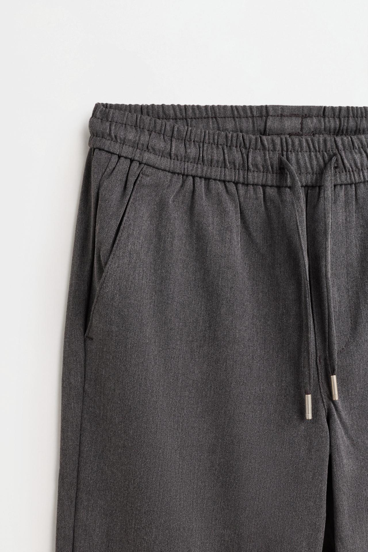 Slim fit tailored joggers — DARK GREY MARL