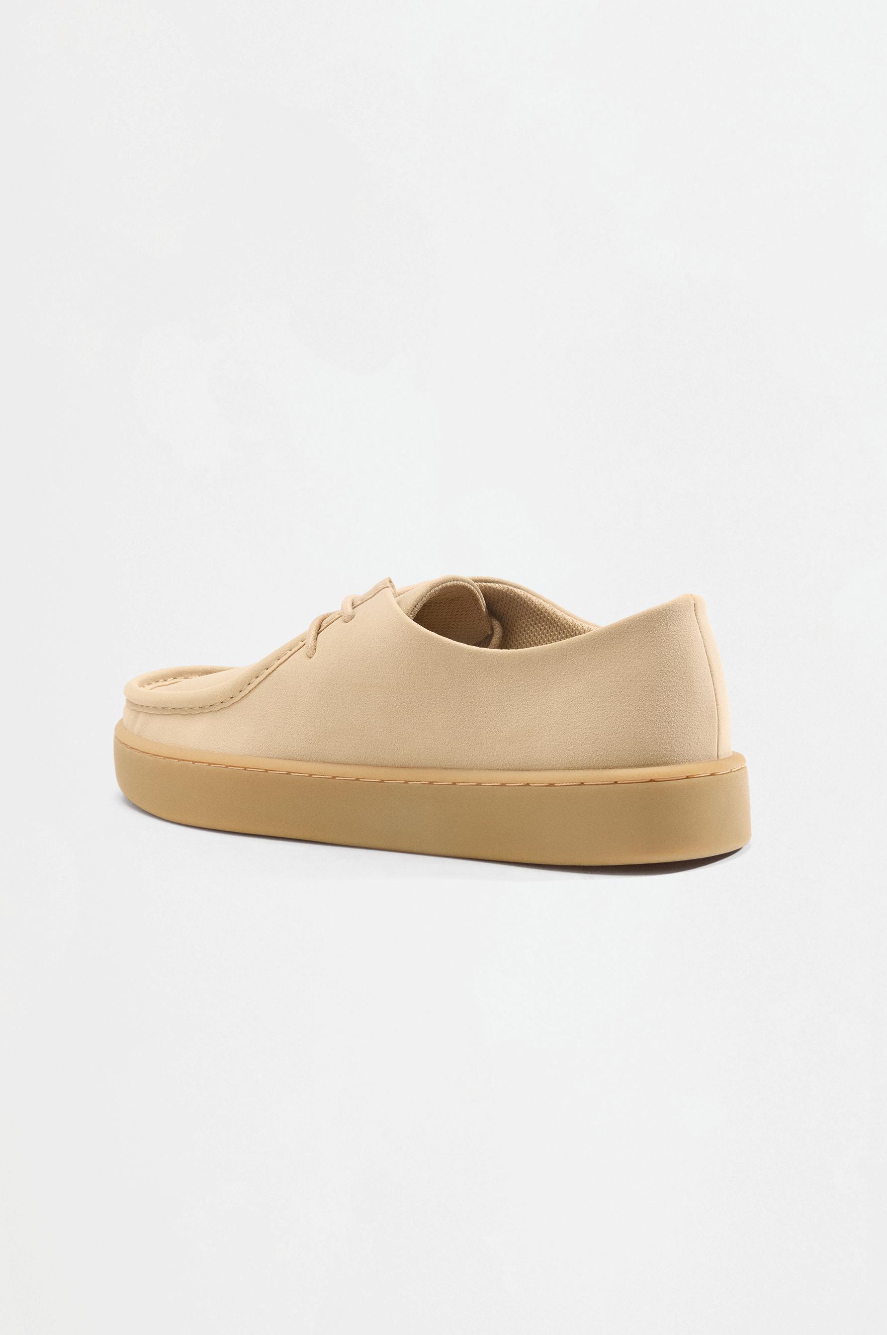 Moc-toe shoes — BEIGE