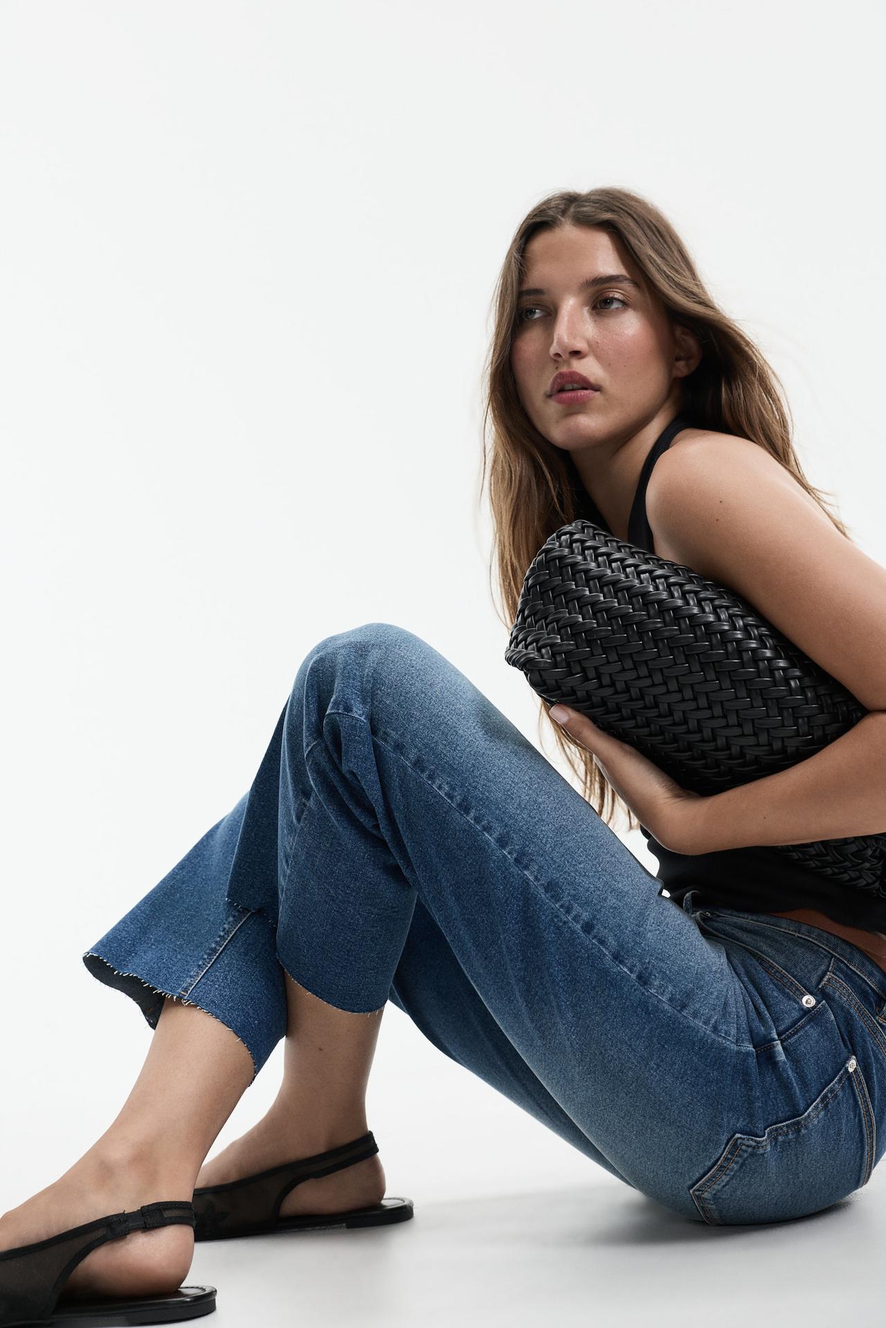 Mini bell bottom jeans — PALE INDIGO