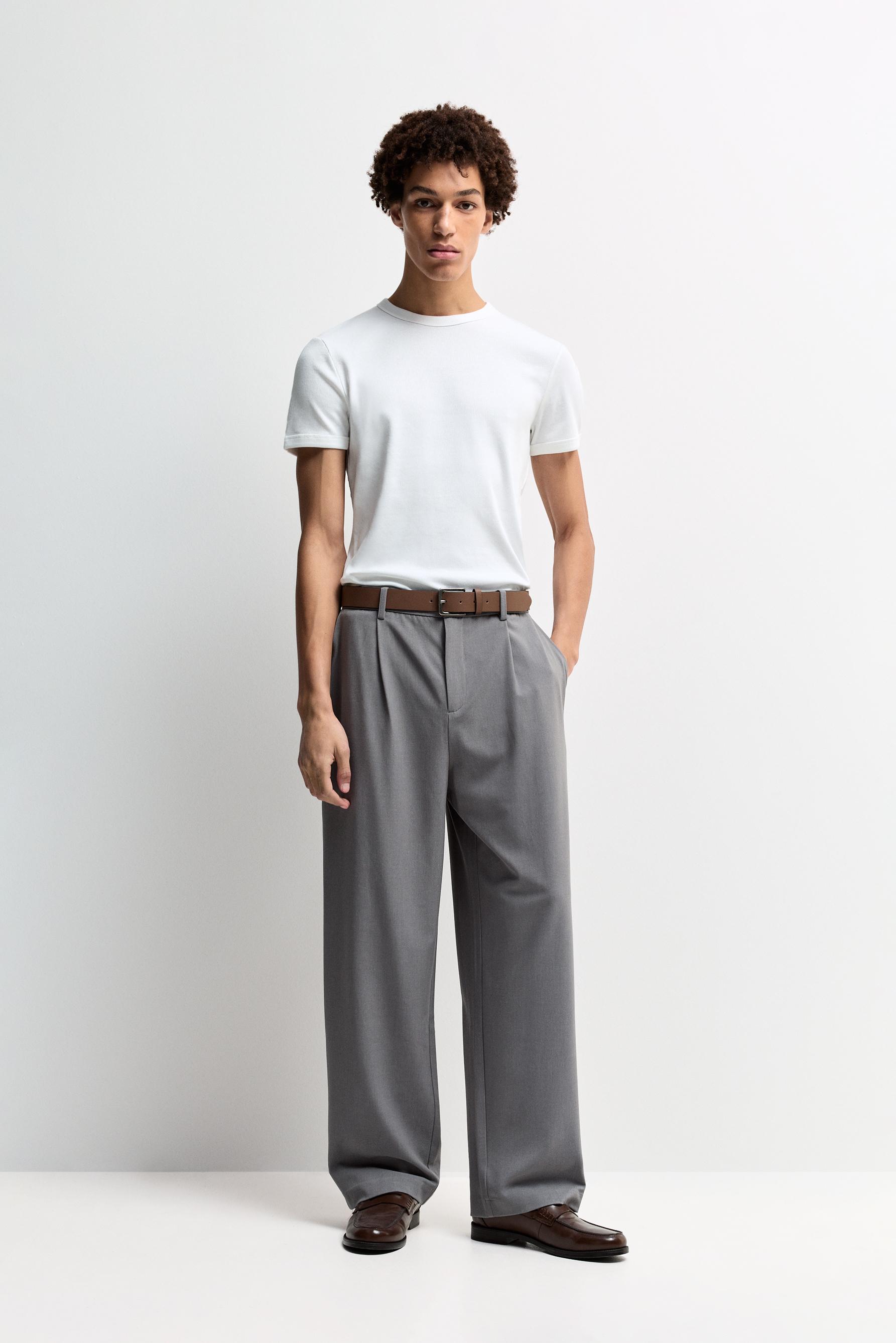 Rib T-shirt — OFF WHITE