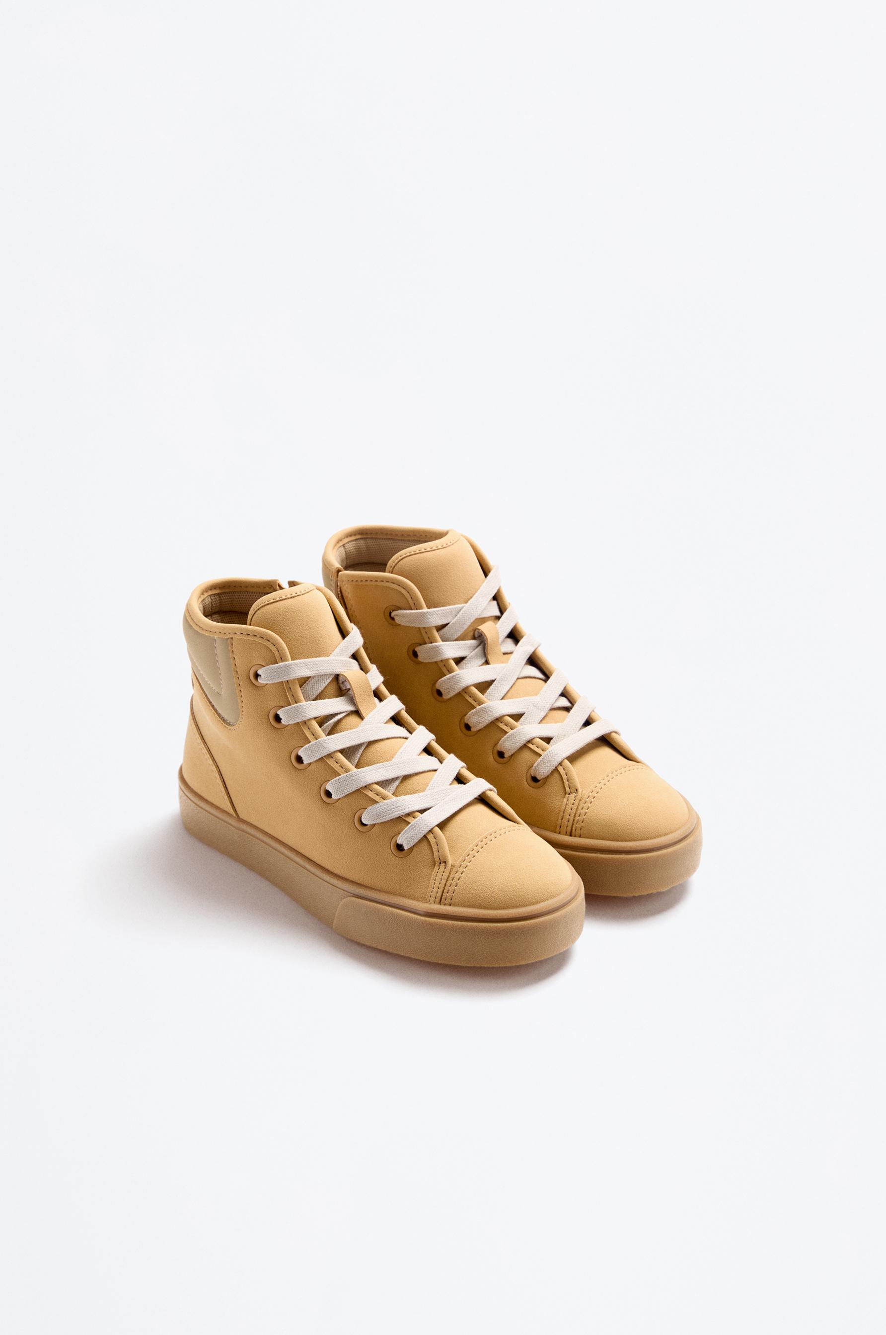 Faux suede ankle slipper — ORANGE