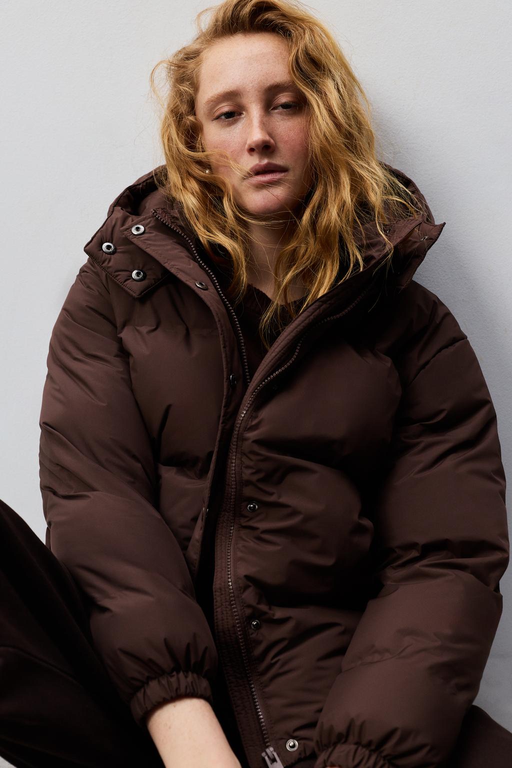 Chaqueta midi acolchada