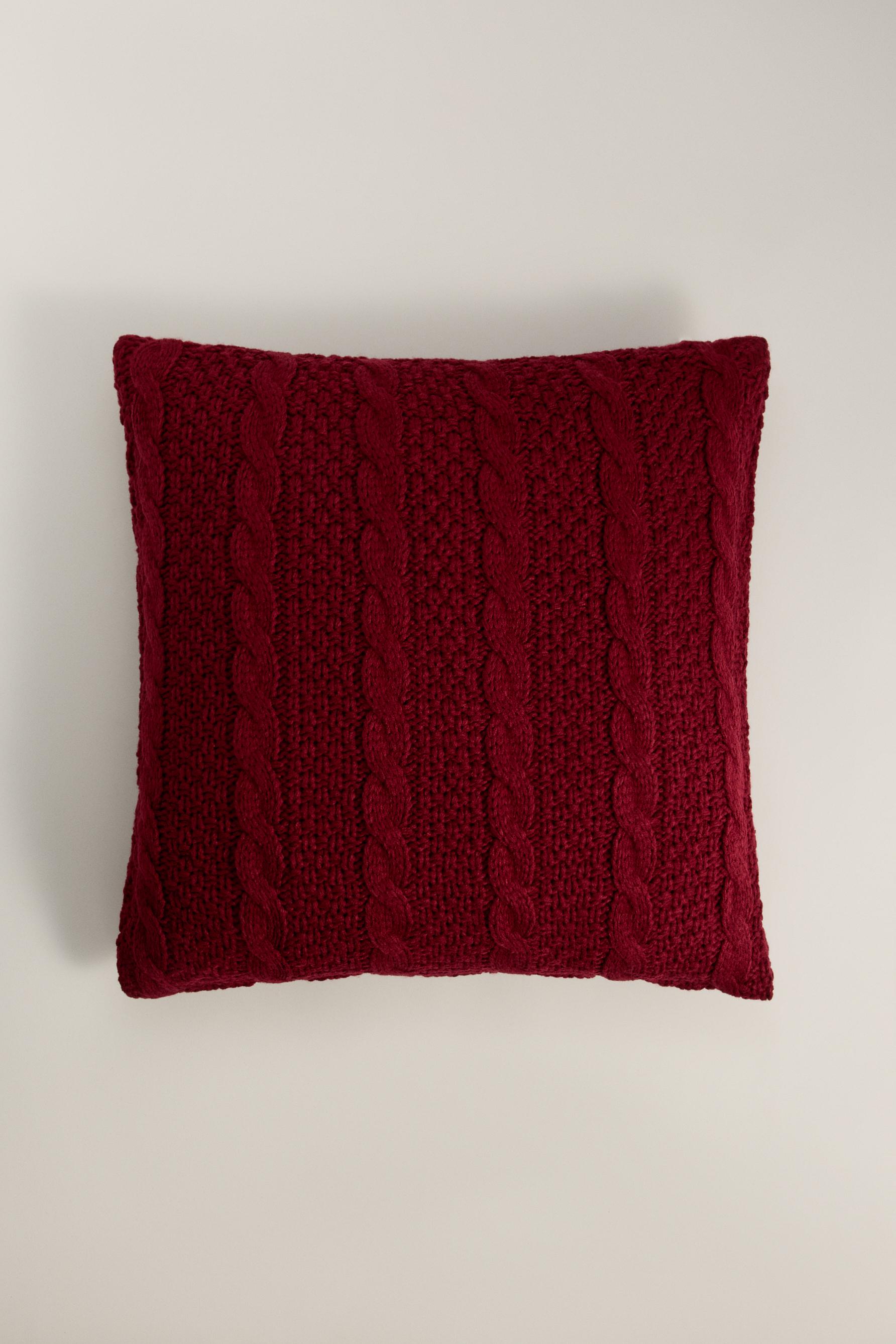 Funda cojín punto trenzado 50 x 50 cm