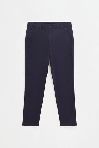 Slim fit chino trousers — DARK BLUE 6
