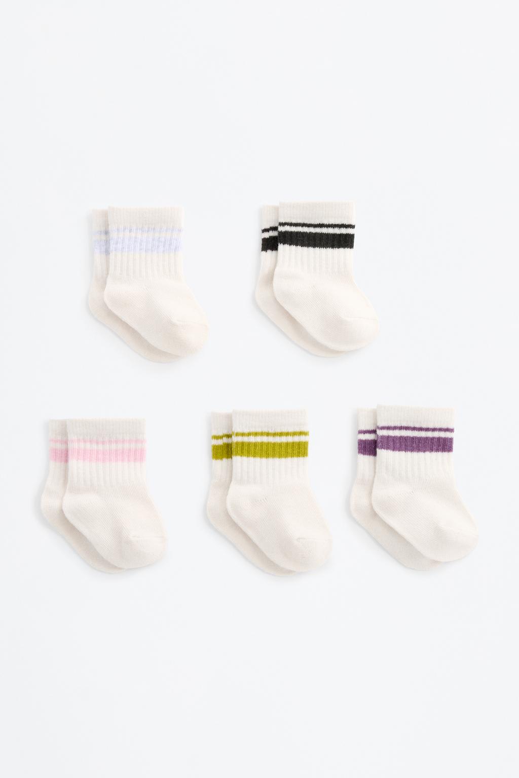 Pack 5 calcetines largos raya
