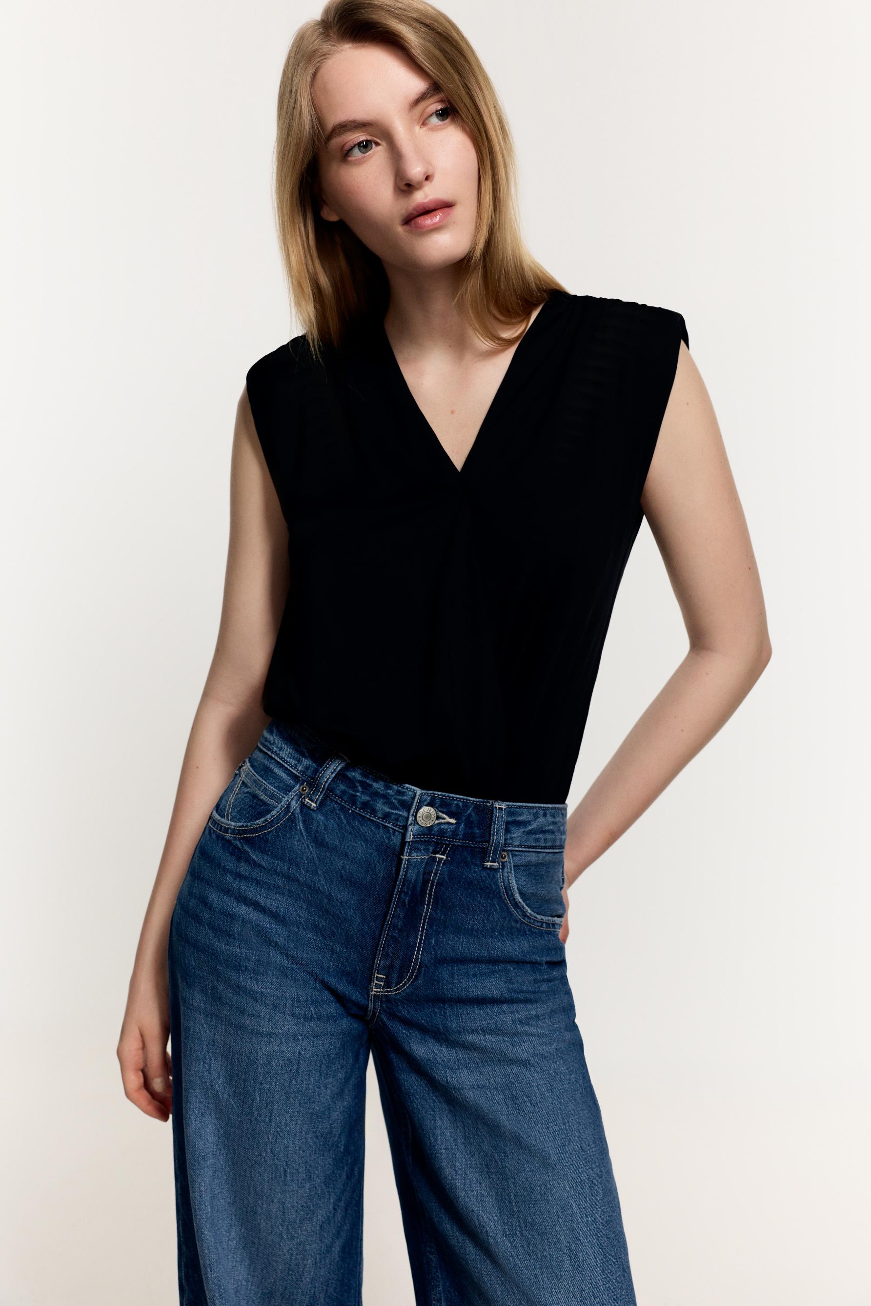 Body poliamida escote cruzado