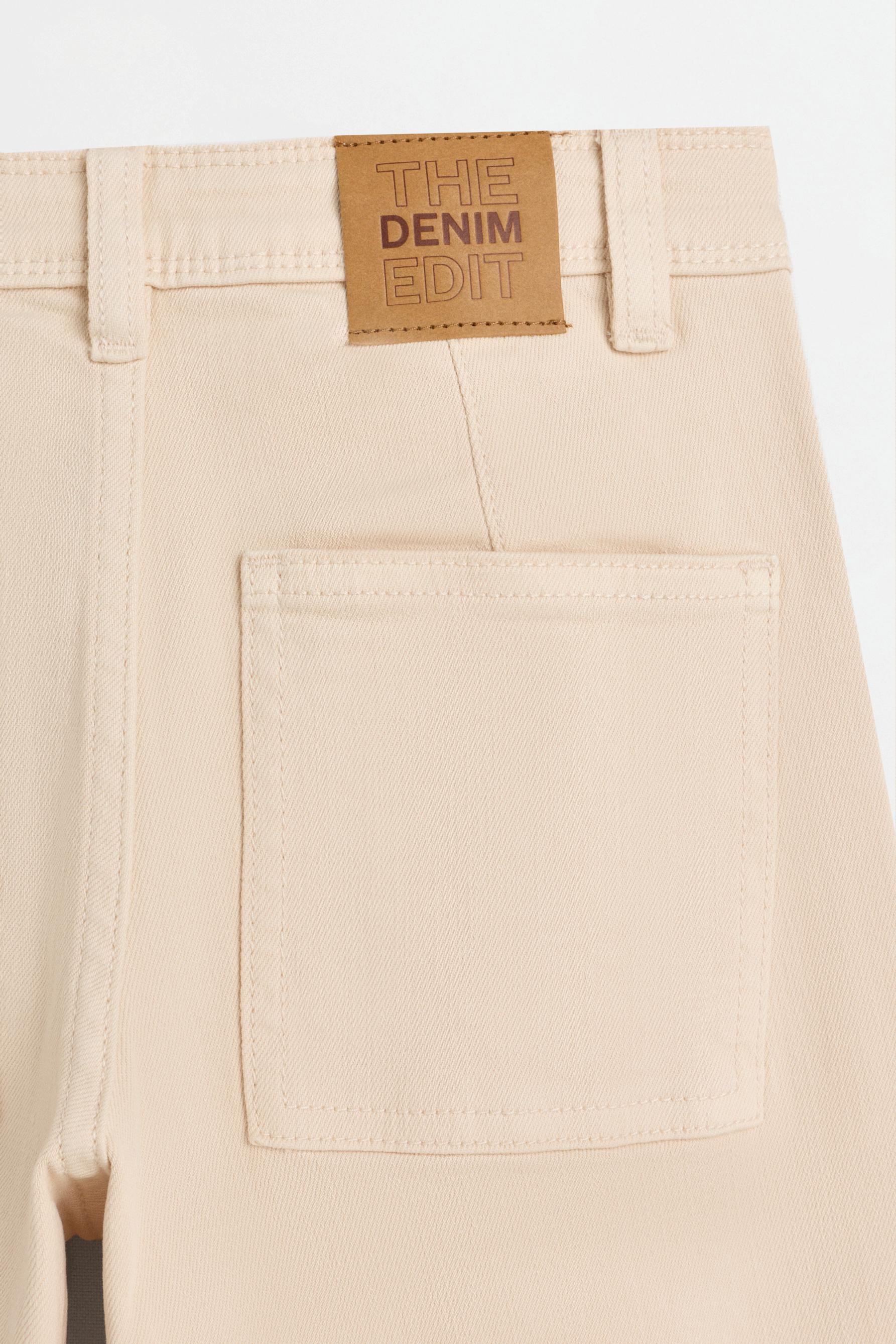Wide-leg marine jeans — SAND