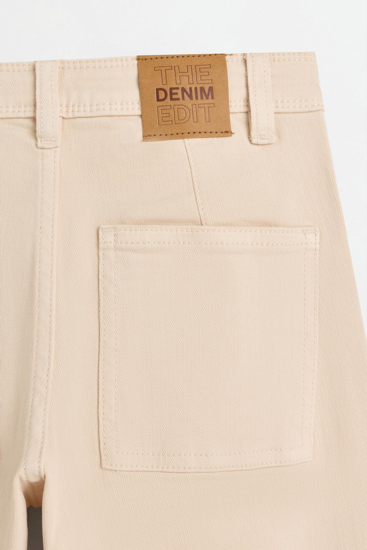 Wide-leg marine jeans — SAND