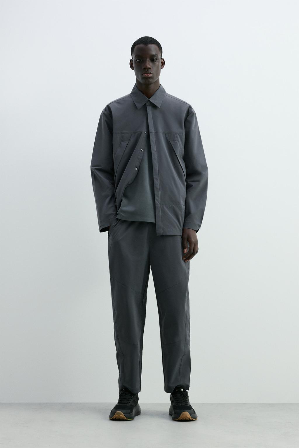 Sports tailored fit trousers with ring