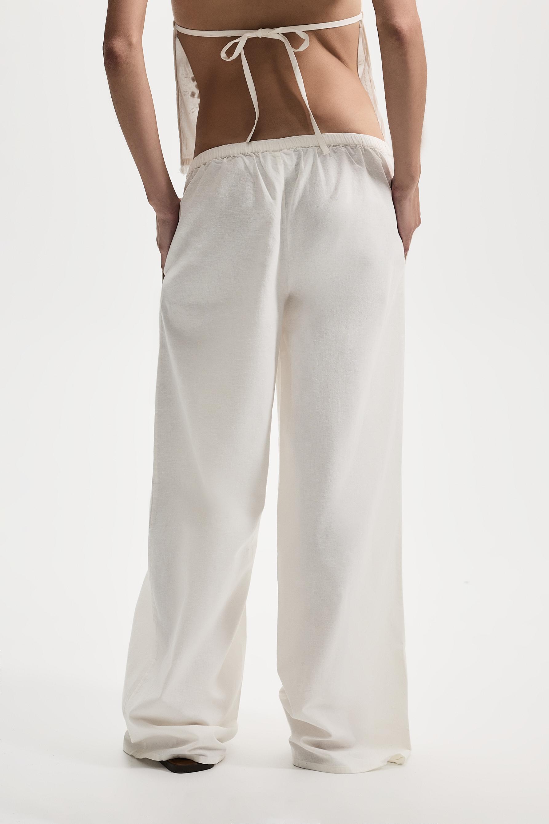 Mirror detail trousers — OFF WHITE