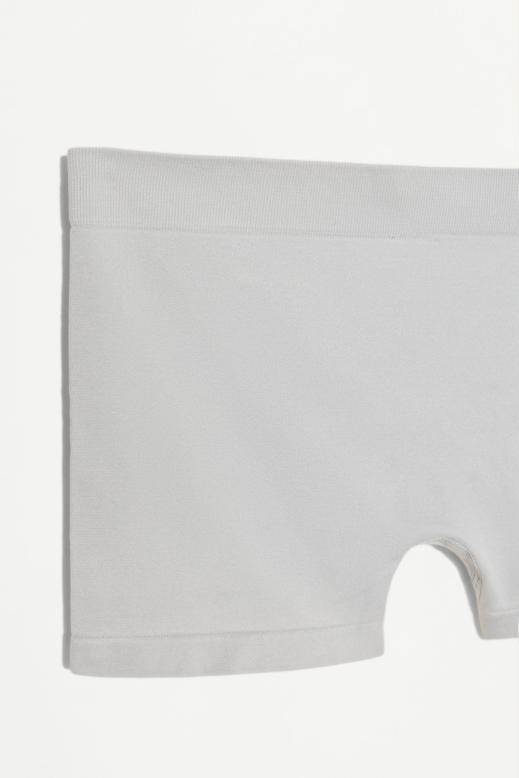 2-pack of seamless boxer briefs — WHITE/GREY