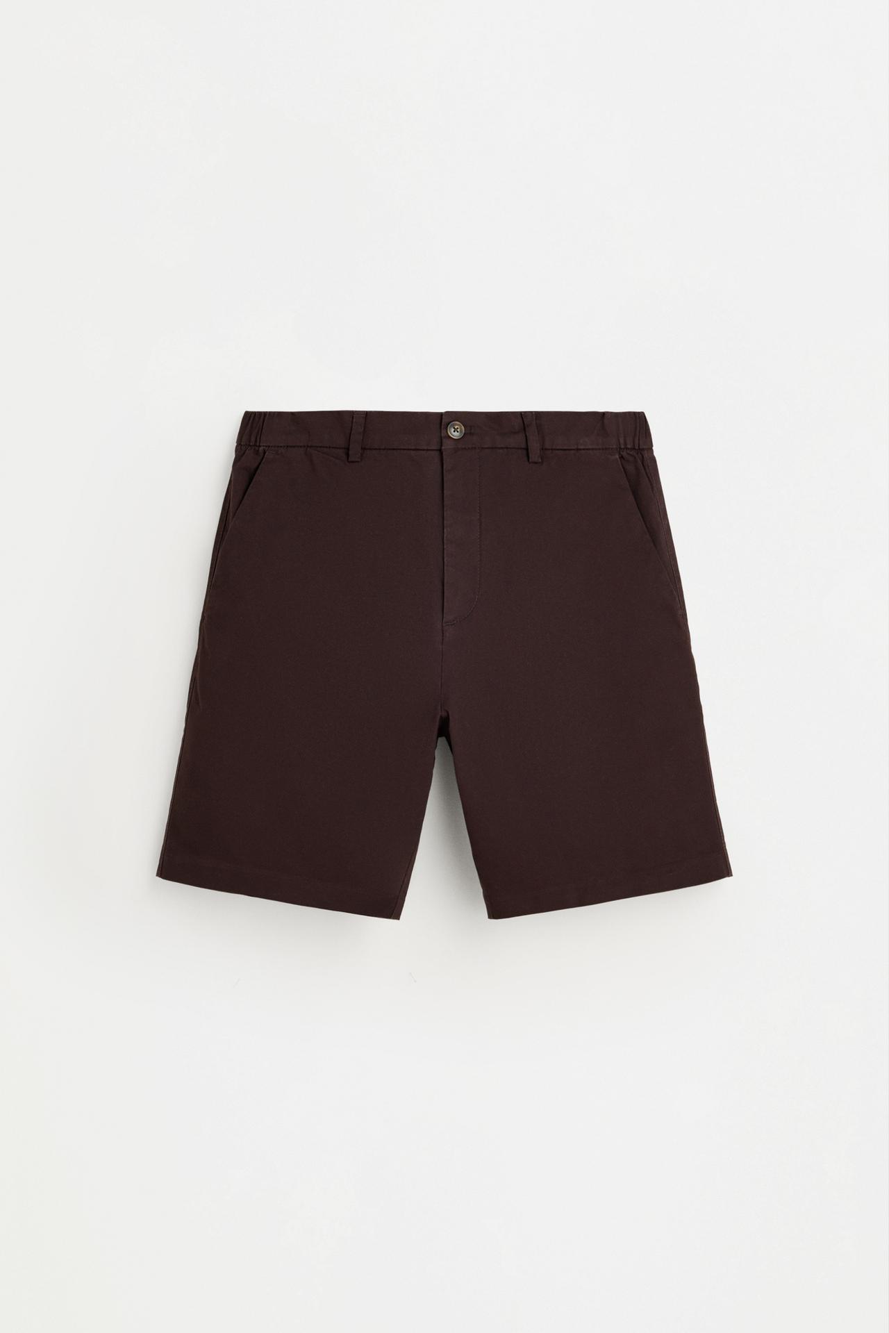Semi-jogger Bermuda shorts — CHOCOLATE