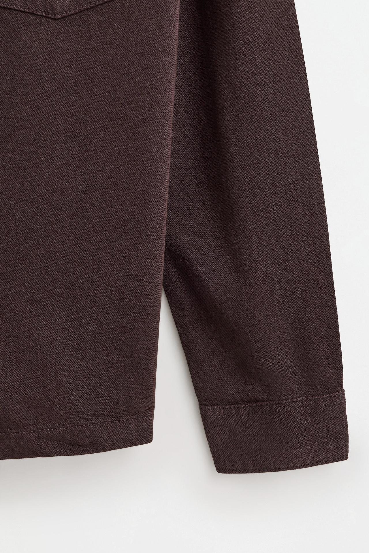 Lightweight denim overshirt — BROWN