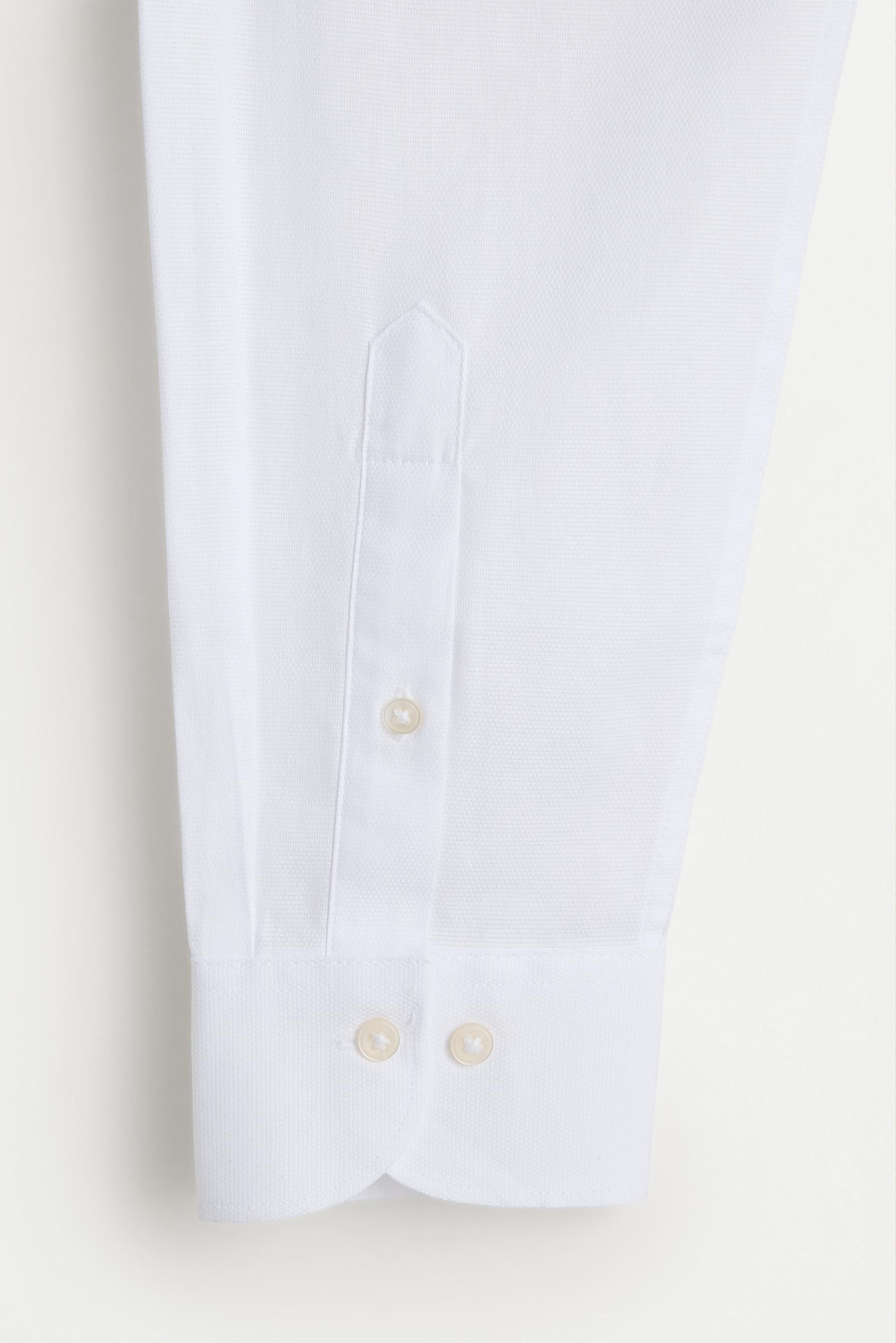 Structured tailored fit shirt — WHITE