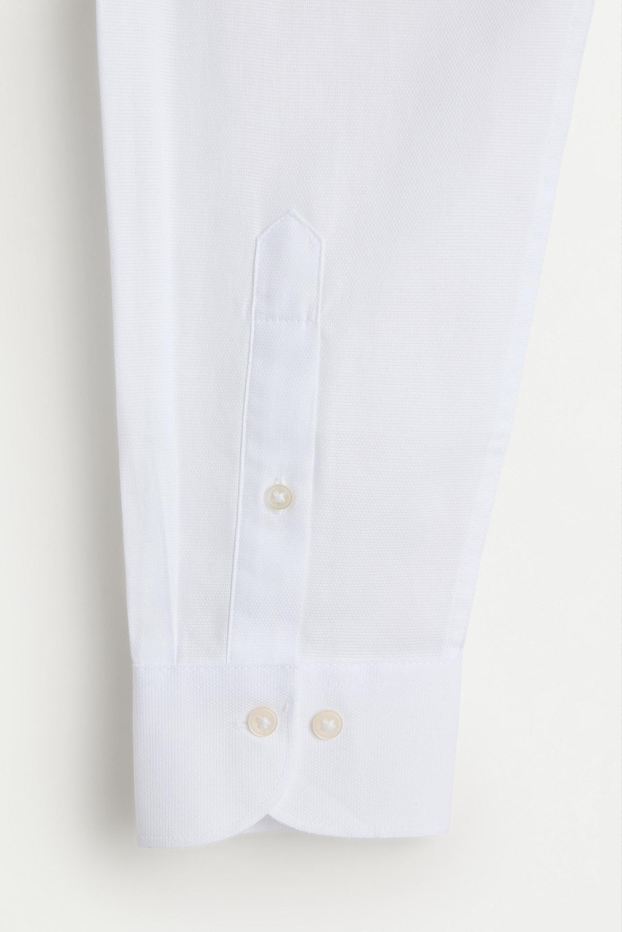 Structured tailored fit shirt — WHITE
