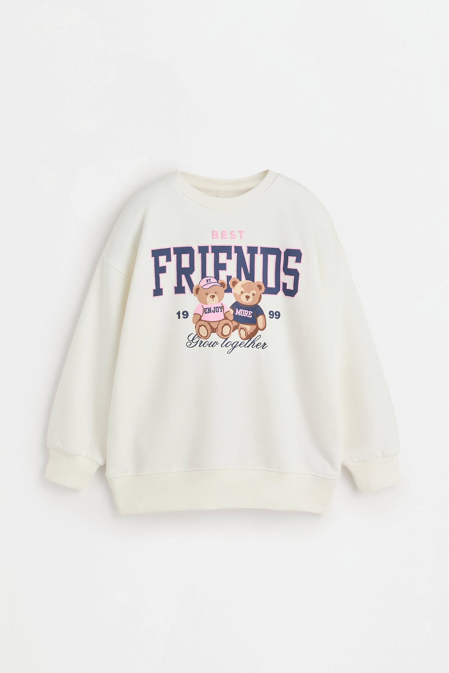 Sweatshirt and bell bottom leggings set — WHITE