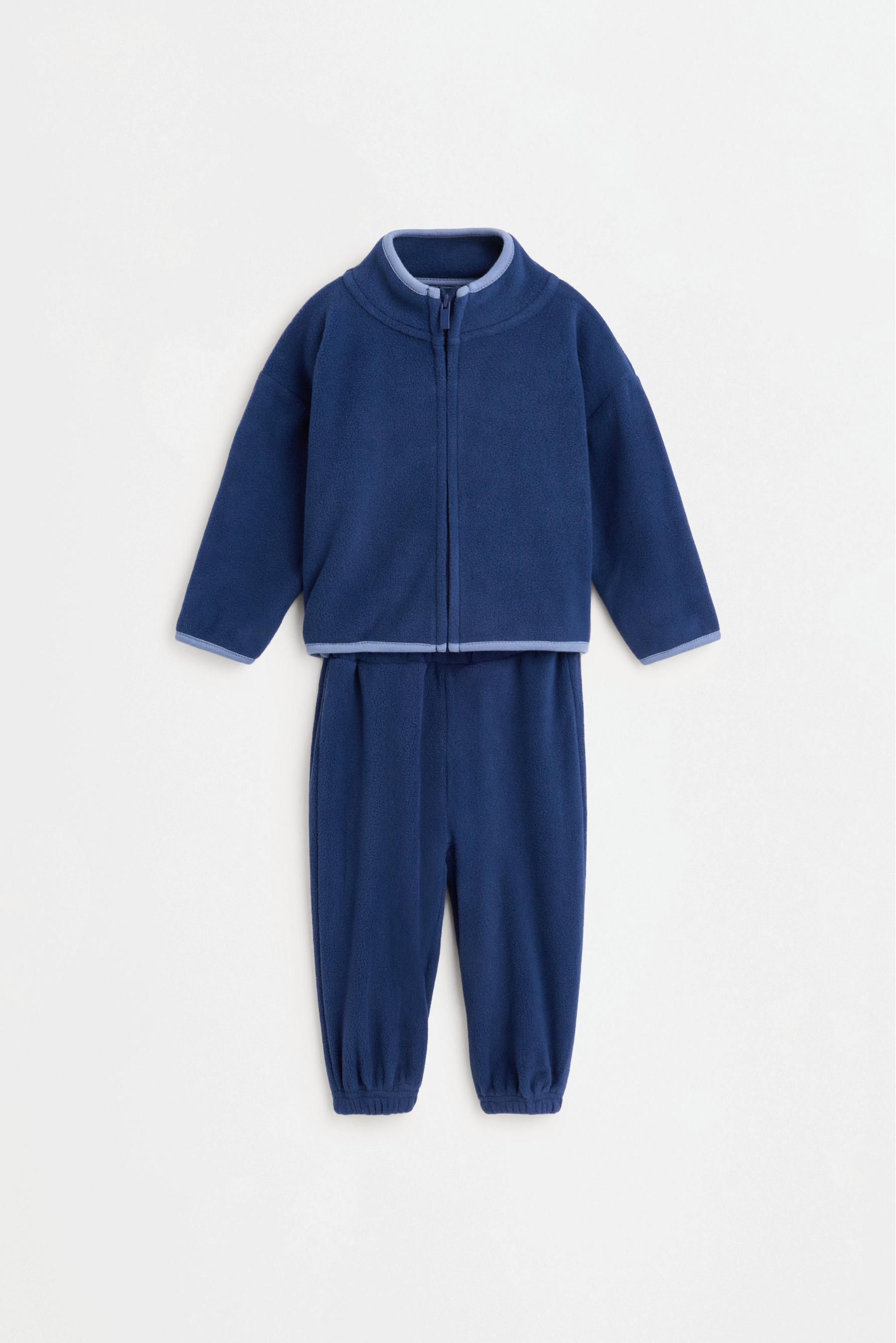 Fleece tracksuit co-ord — NAVY