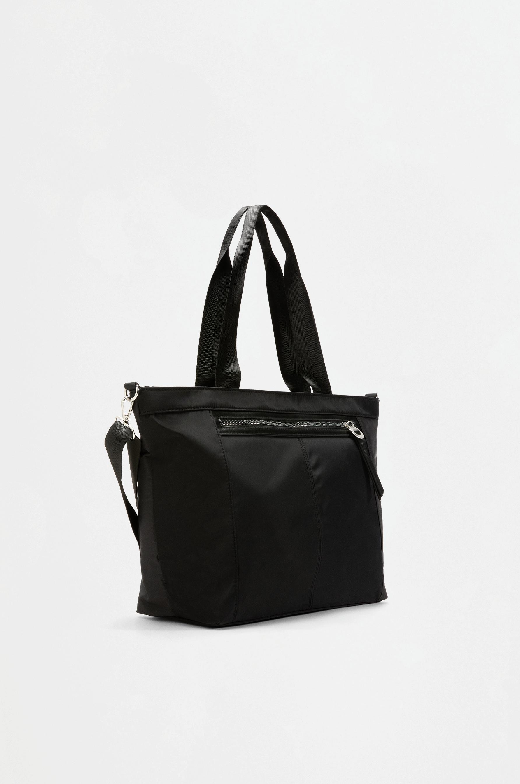 Flap shoulder bag — BLACK