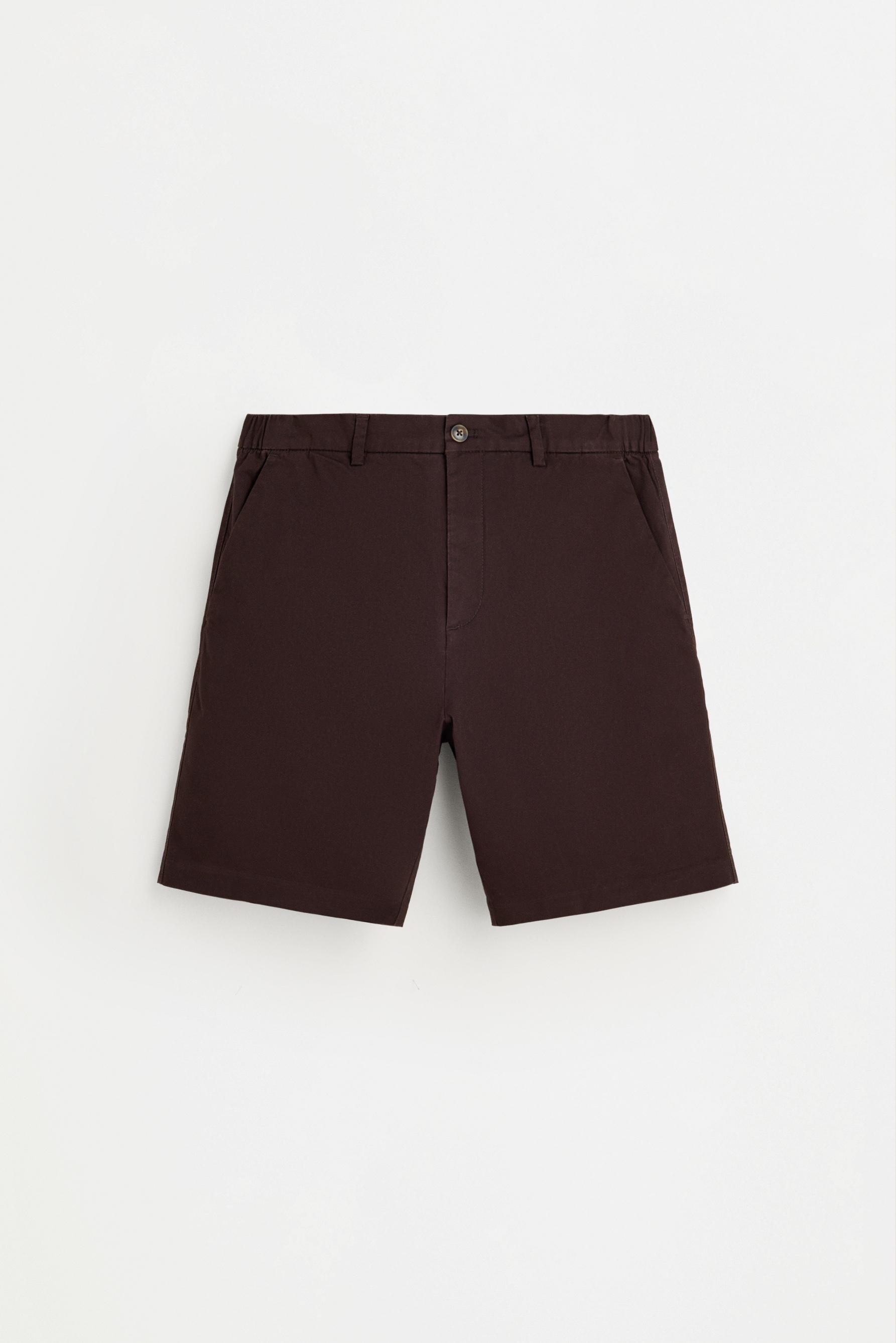 Semi-jogger Bermuda shorts — CHOCOLATE
